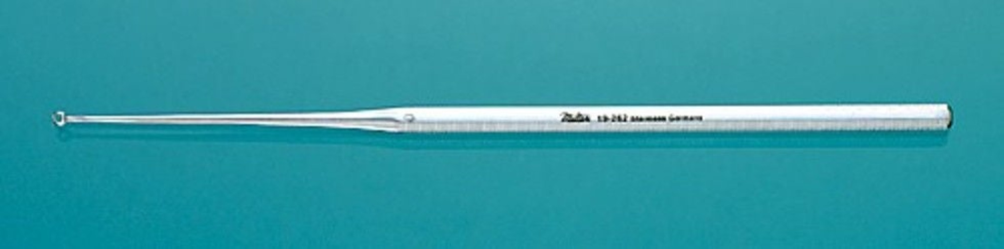 Integra Lifesciences - 19-262 Ear Curette Miltex® Buck 6-1/2 Inch Length Octagonal Handle Size 0 Tip Straight Sharp Loop Tip