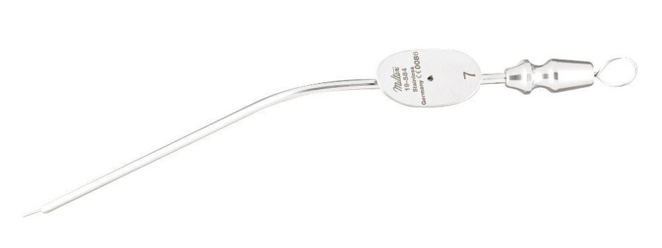 Integra Lifesciences - 19-584 Suction Tube Handle Miltex® Rigid Type Open Tip Frazier Style Vented 7 Fr. NonSterile