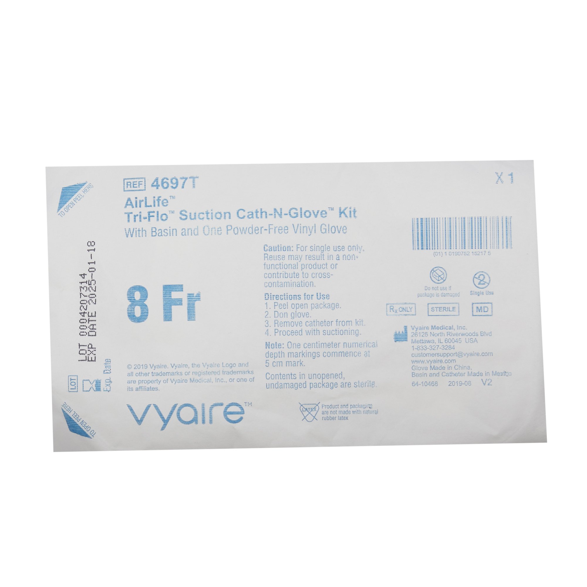 Sun Med - 4697T AirLife® Cath-N-Glove® Suction Catheter Kit