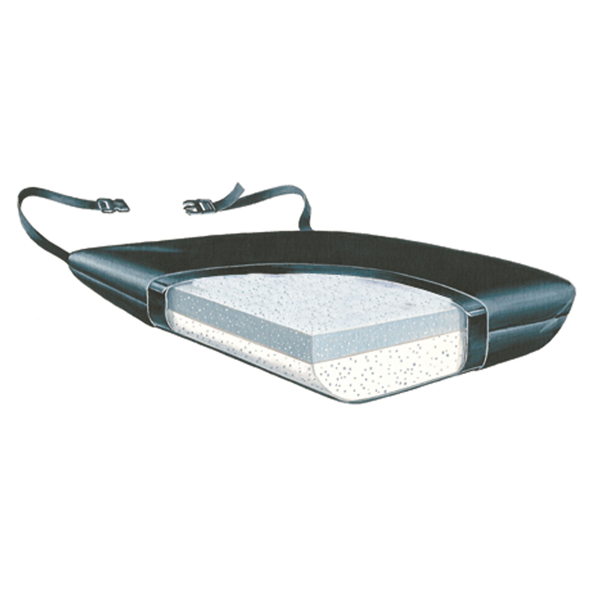 Skil-Care - 754120 Wedge Seat Cushion Skil-Care™ Ultra-Wedge 18 W X 16 L X 3-1/2 to 1-1/2 D Inch Foam