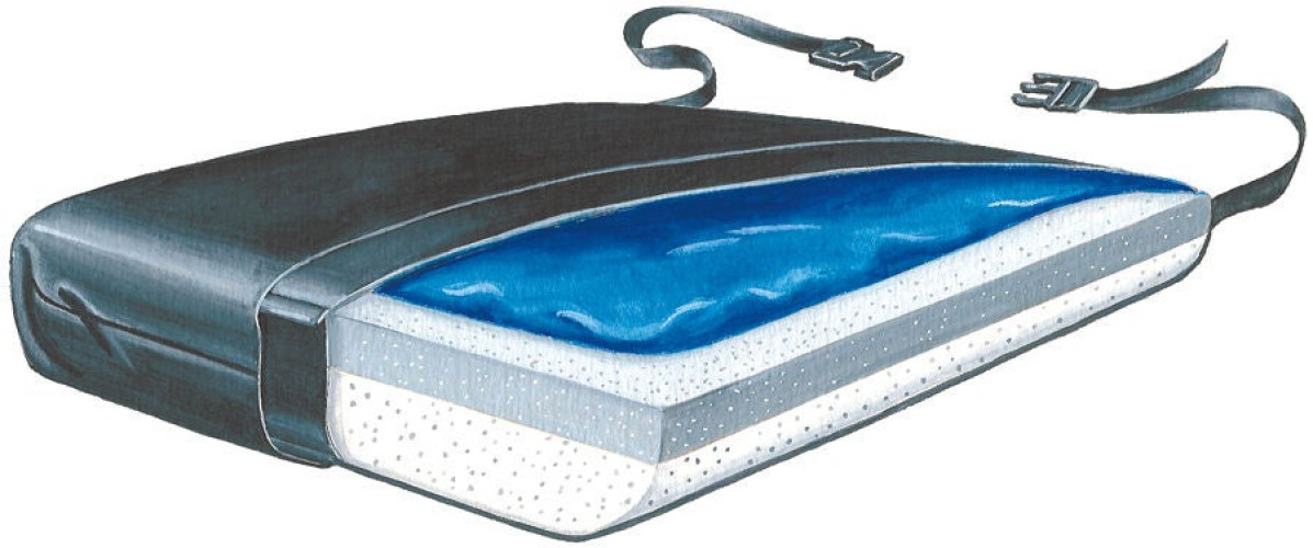 Skil-Care - 754330 Seat Cushion Level Ultra 18 W X 16 L X 4 D Inch Foam / Gel