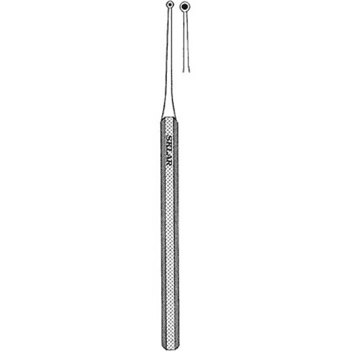 Sklar - 97-0528 Excavator Curette Sklar® 5 Inch Length Solid Octagonal Handle Size 58-3 Tip Straight Fenestrated Round Cup Tip