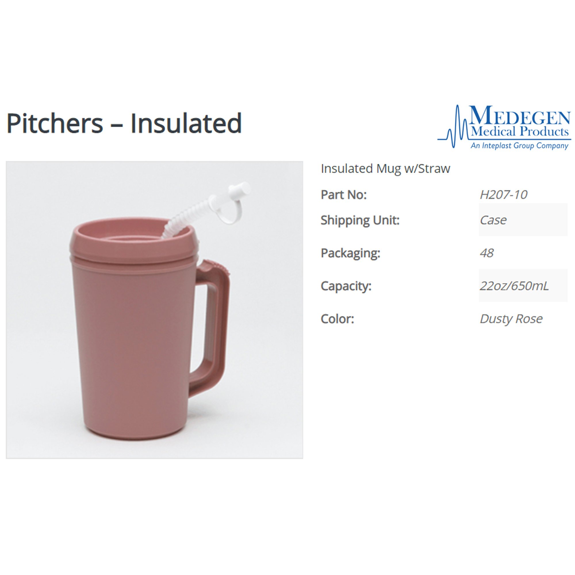 Medegen Medical Products LLC - H207-10 Medegen Insulated Pitcher
