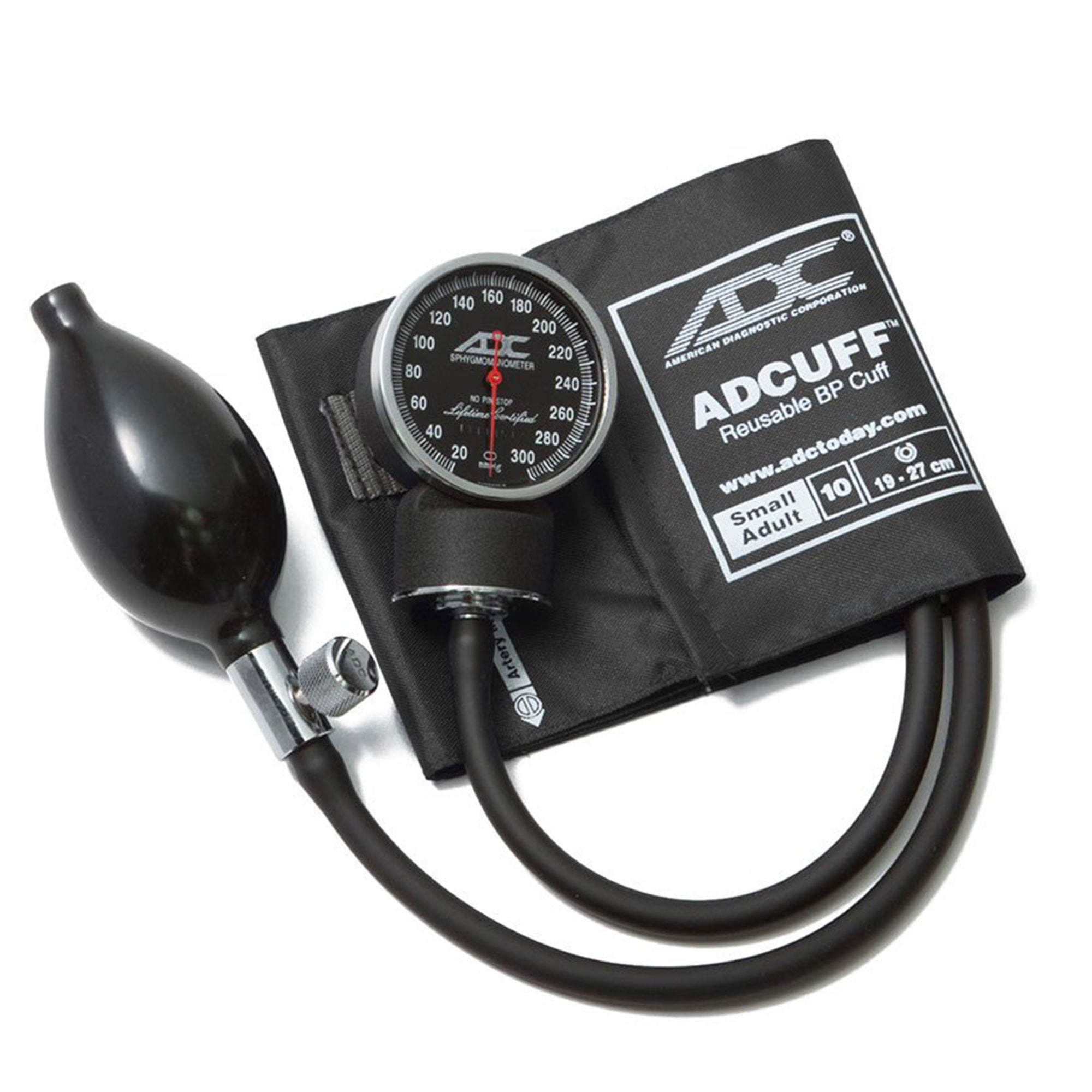 American Diagnostic Corp - 720-10SABK Aneroid Sphygmomanometer Unit Diagnostix™720 Series Small Adult Cuff Arm Nylon Cuff 19 - 27 cm Pocket Aneroid