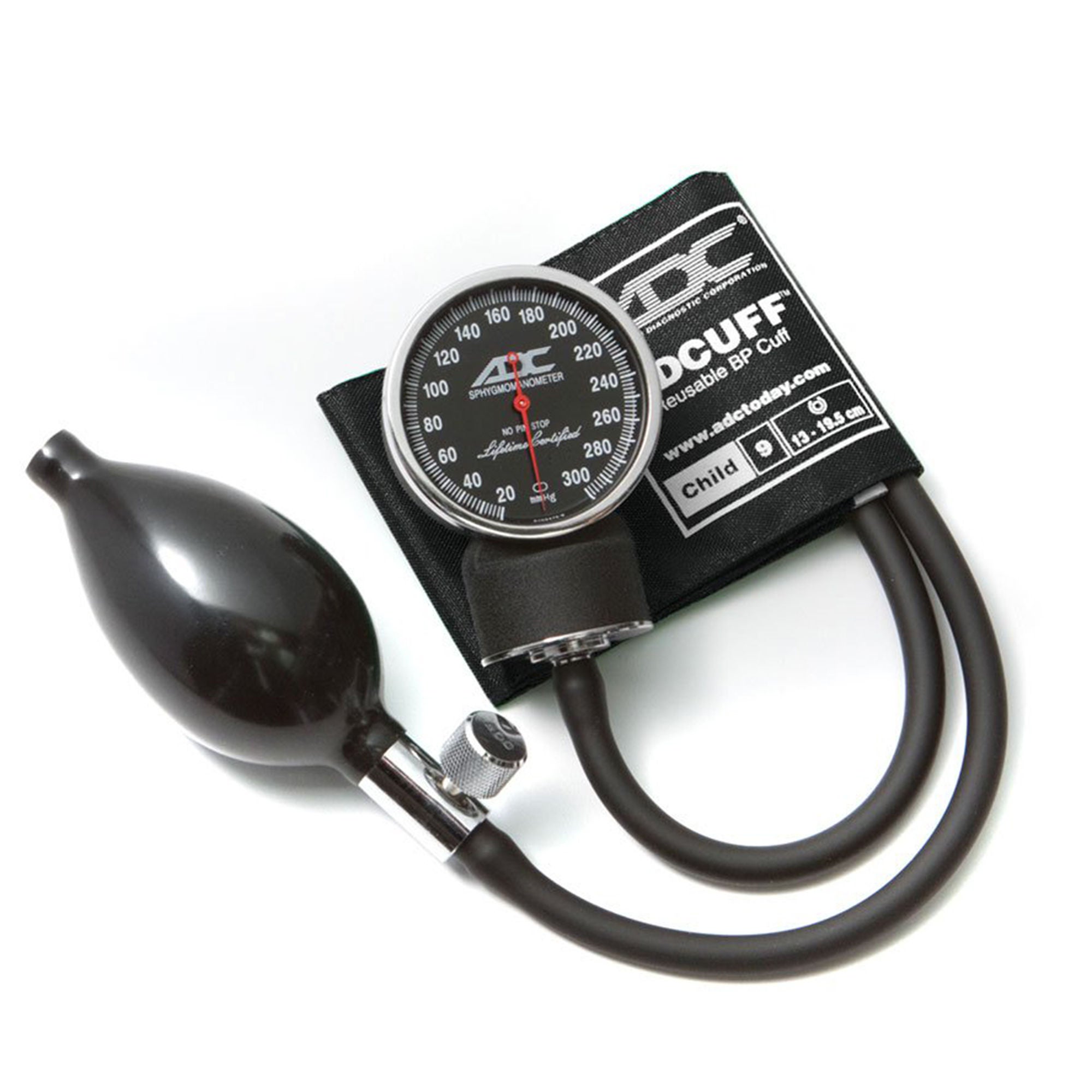 American Diagnostic Corp - 720-9CBK Aneroid Sphygmomanometer Unit Diagnostix™720 Series Pediatric Cuff Arm Nylon Cuff 13 - 19.5 cm Pocket Aneroid