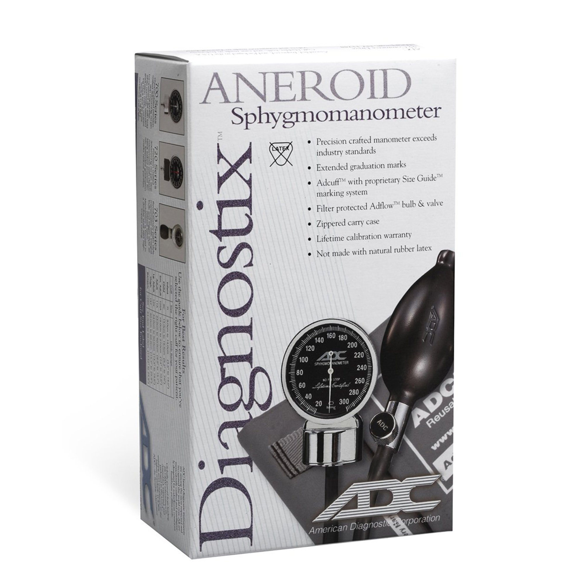 American Diagnostic Corp 720-12XBK - Diagnostix™ 720 Series Aneroid Sphygmomanometer Unit - 1/Each