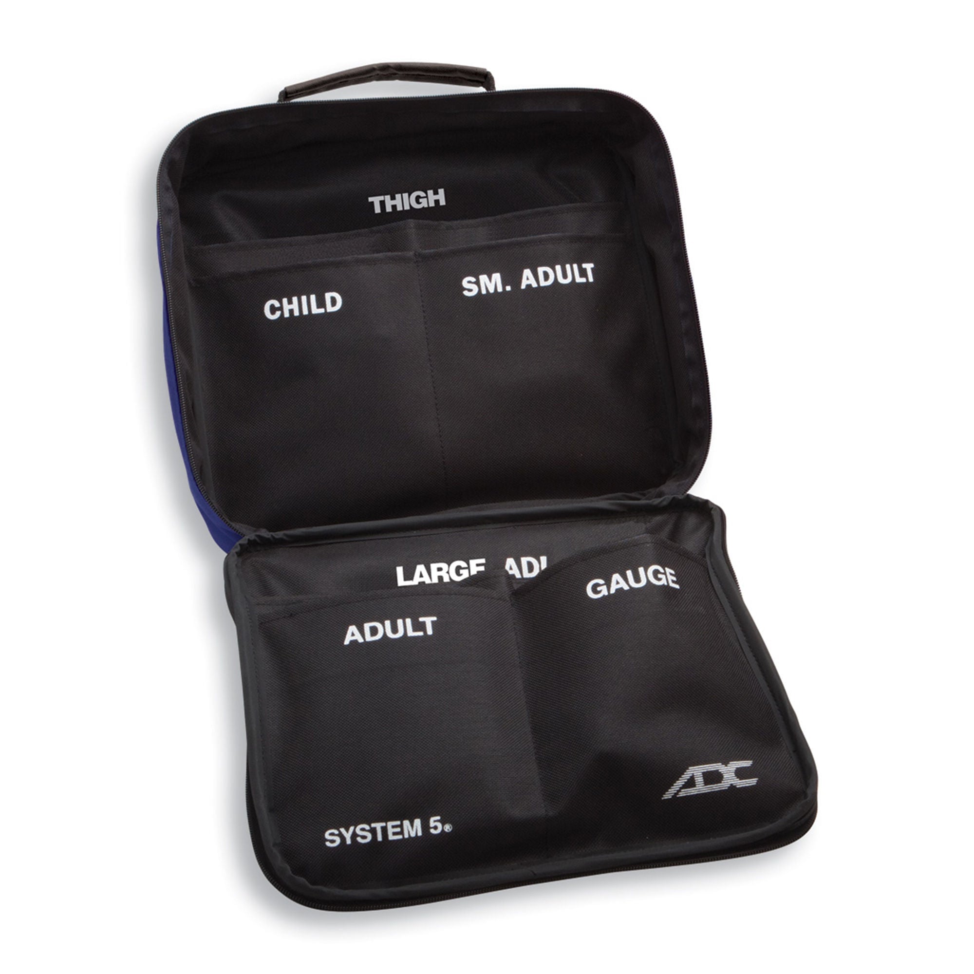 American Diagnostic Corp - 740-N Aneroid Sphygmomanometer Unit System 5™ Multiple Sizes Arm / Thigh Nylon Cuff 13 - 66 cm Palm Aneroid