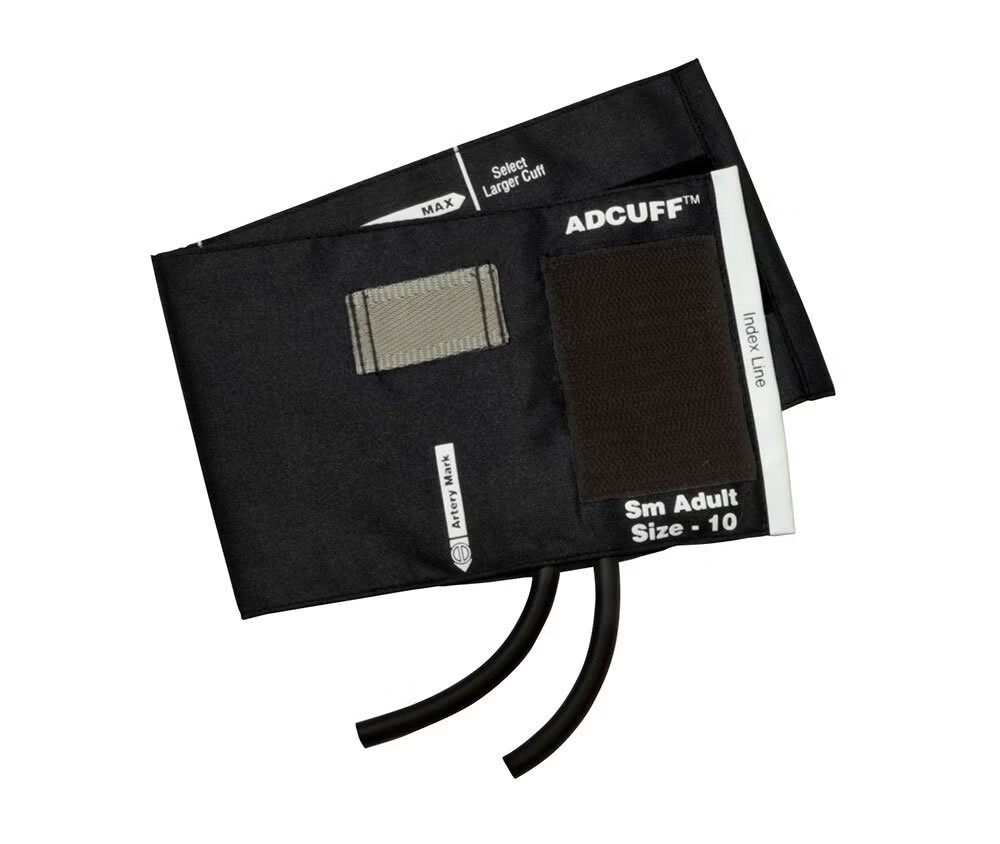 American Diagnostic Corp - 845-10SABK-2 Reusable Blood Pressure Cuff Adcuff™ 19 to 27 cm Arm Nylon Cuff Small Adult Cuff