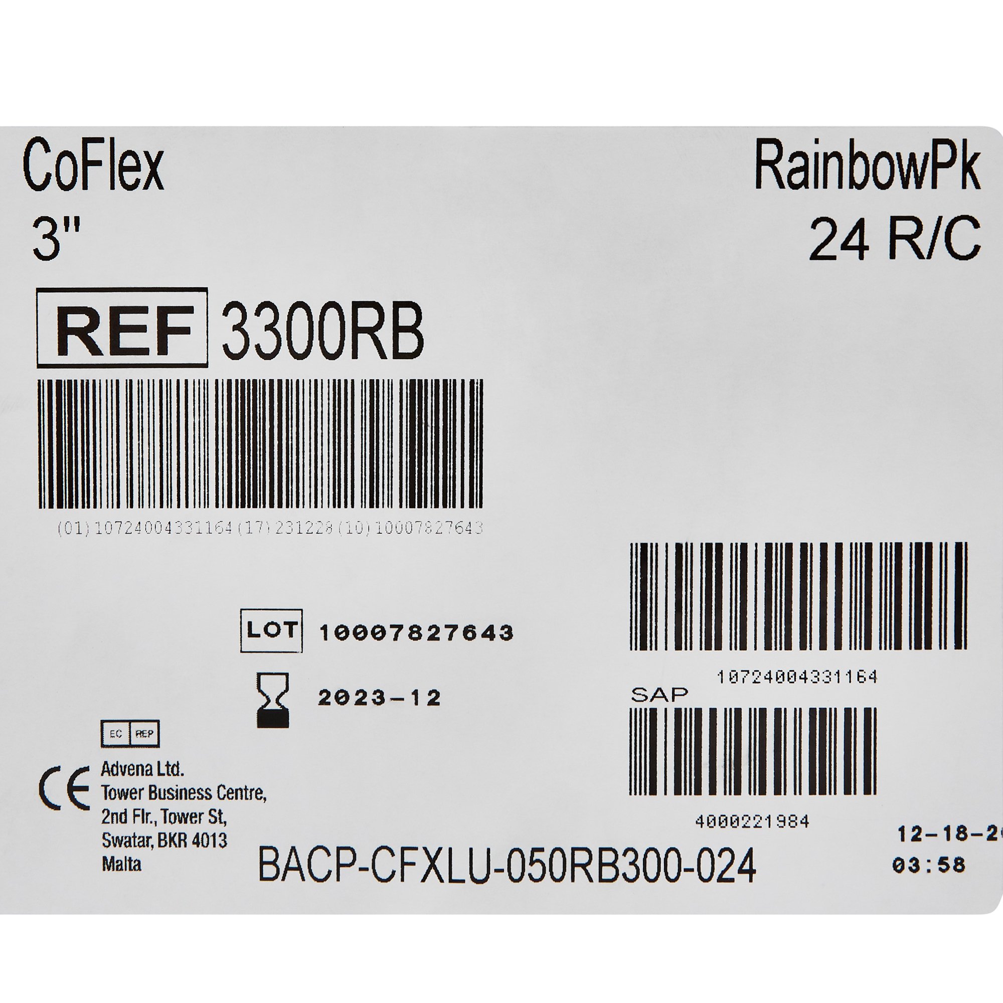 Andover Healthcare Inc - 3300RB-024 CoFlex® Self-adherent Closure Cohesive Bandage