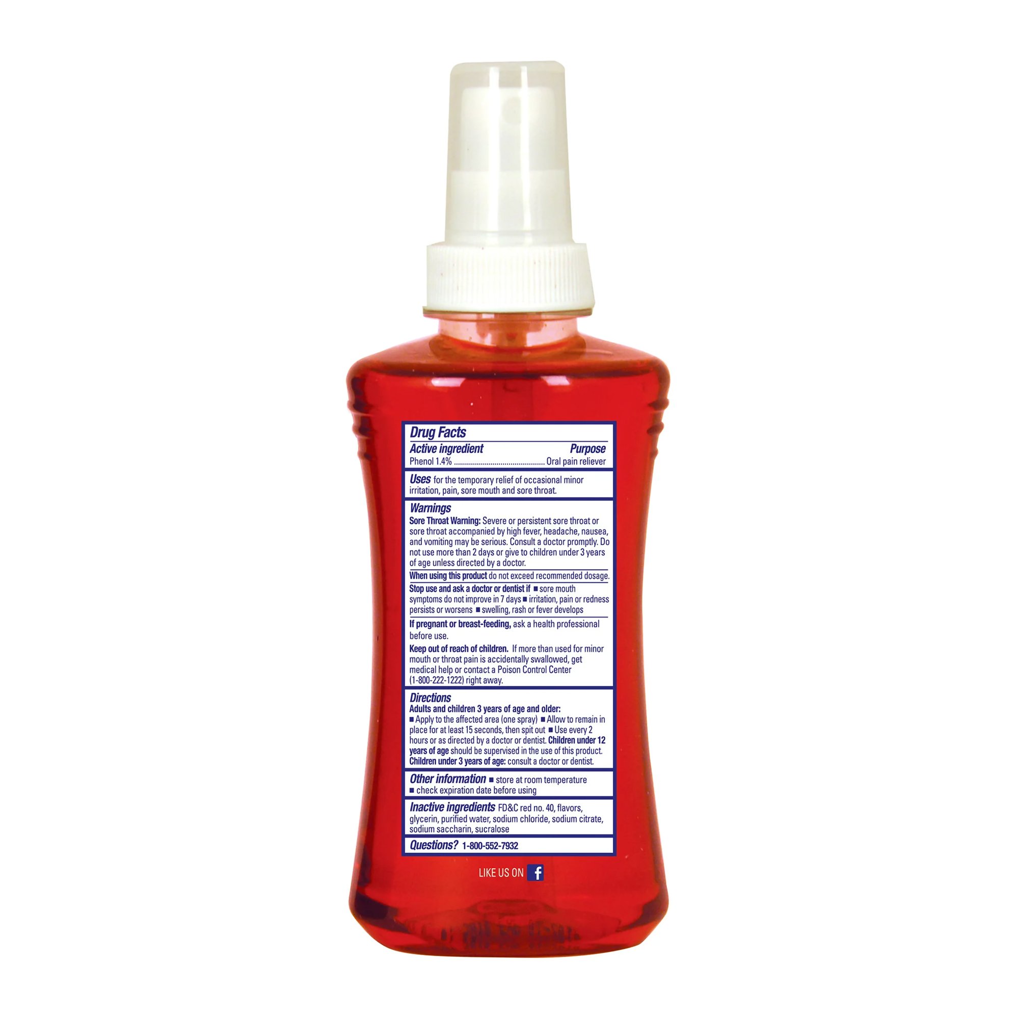 Procter & Gamble 37811201103 - Chloraseptic® Phenol Sore Throat Relief, 6-ounce Spray Bottle - 1/Each