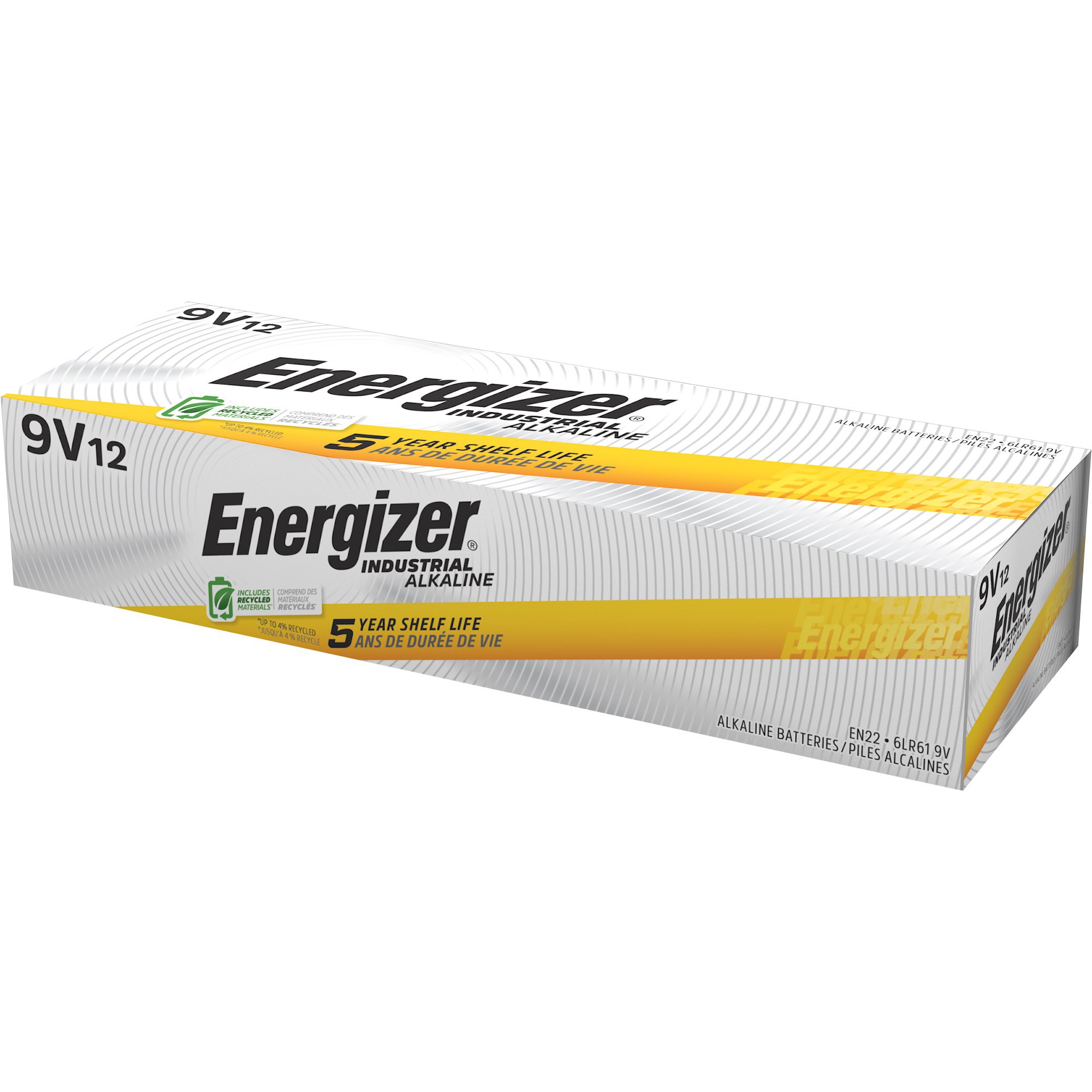 Energizer LLC EN22 - Energizer® Industrial® Alkaline Battery, 9V - 1/Each, 72/Case