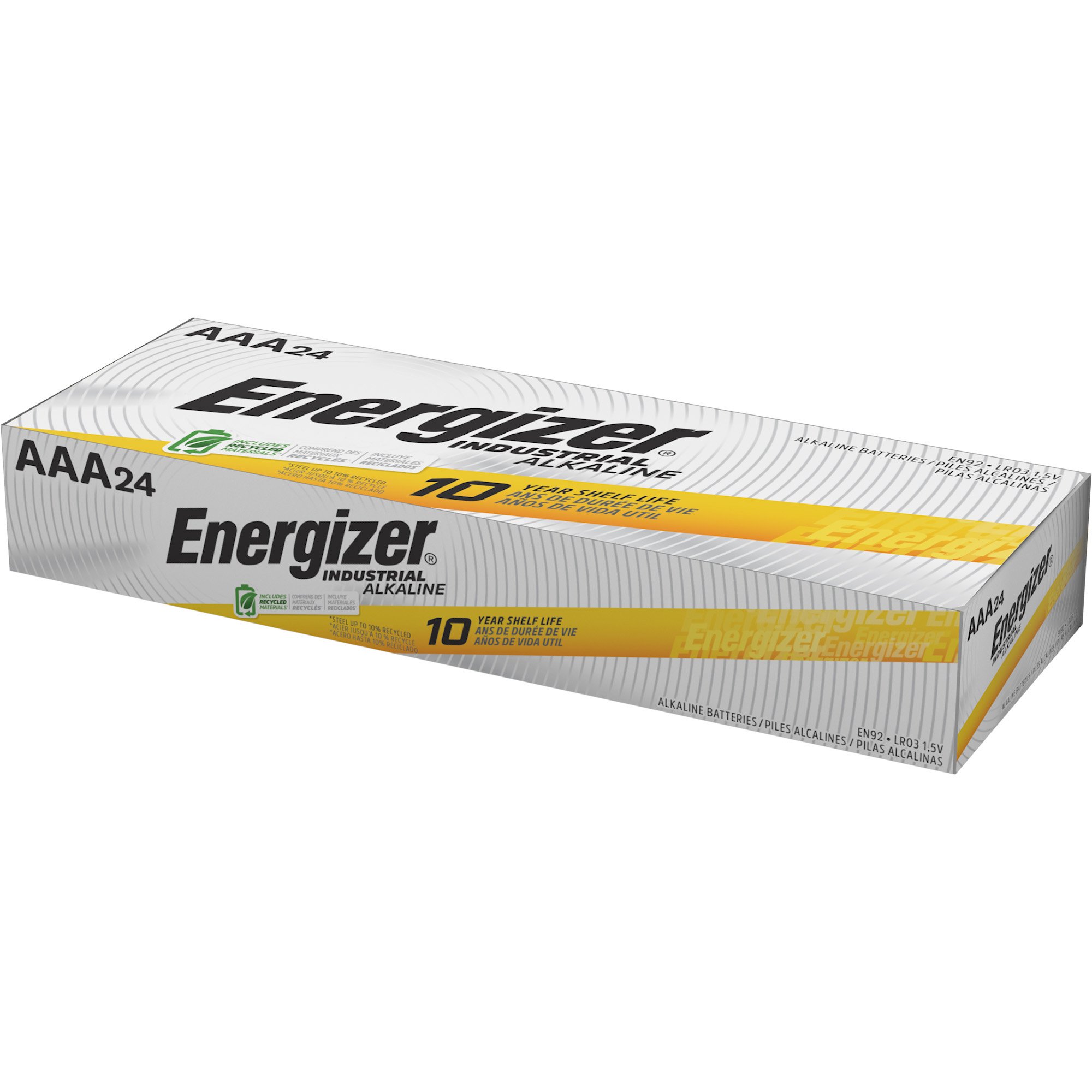 Energizer LLC EN92 - Energizer® Industrial AAA Alkaline Batteries, 4 Pack - 1/Each, 144/Case