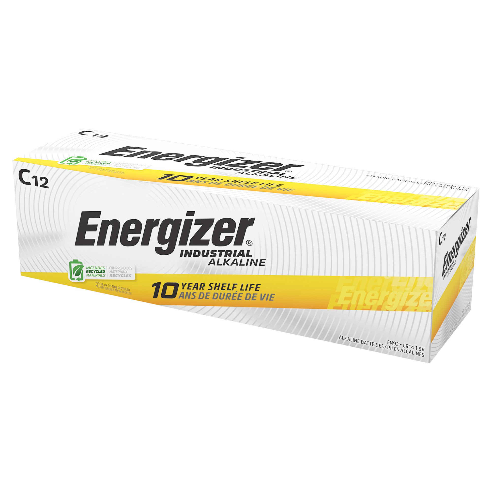Energizer LLC EN93 - Energizer® Industrial® Alkaline Battery, C - 1/Each, 72/Case