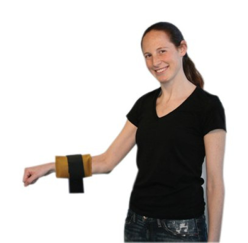 Fabrication Enterprises 10-0207 - Cuff® Original Ankle & Wrist Weight, Gold, 3 lbs. - 1/Each