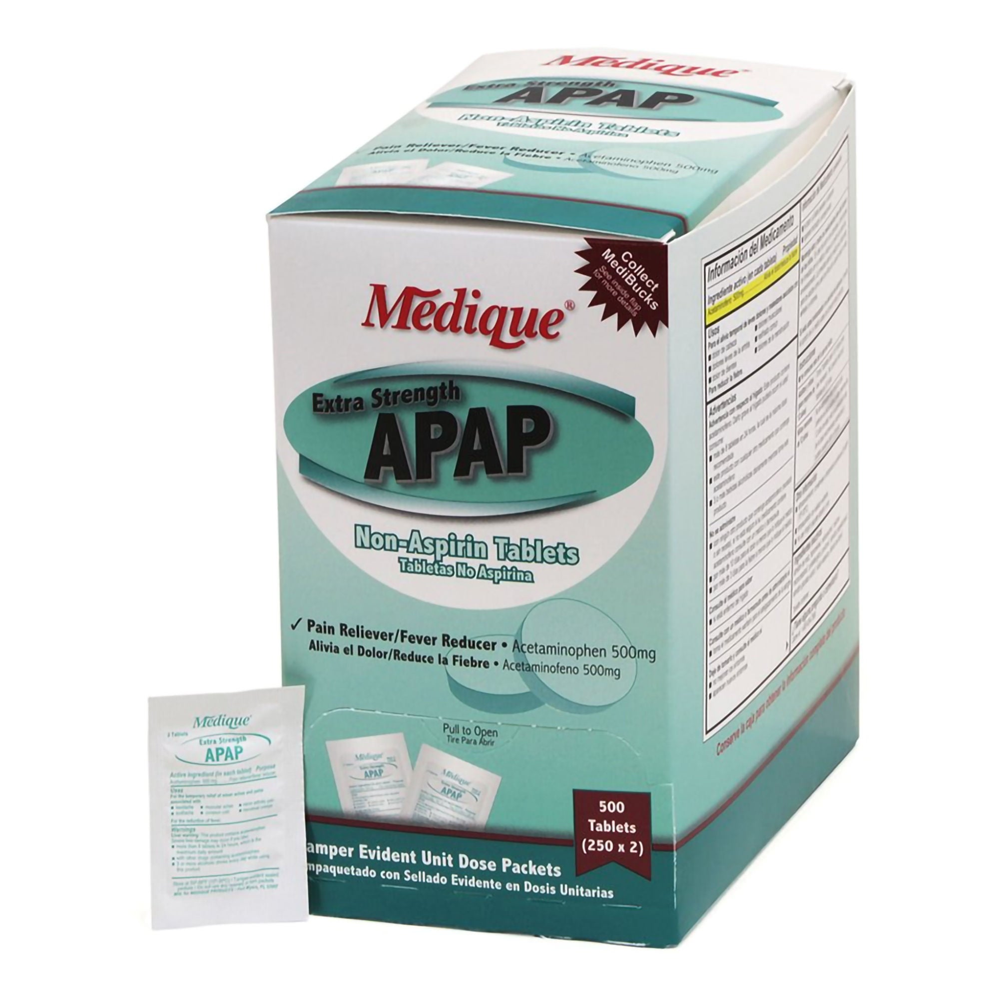 Medique Products - 17513 APAP Acetaminophen Pain Relief