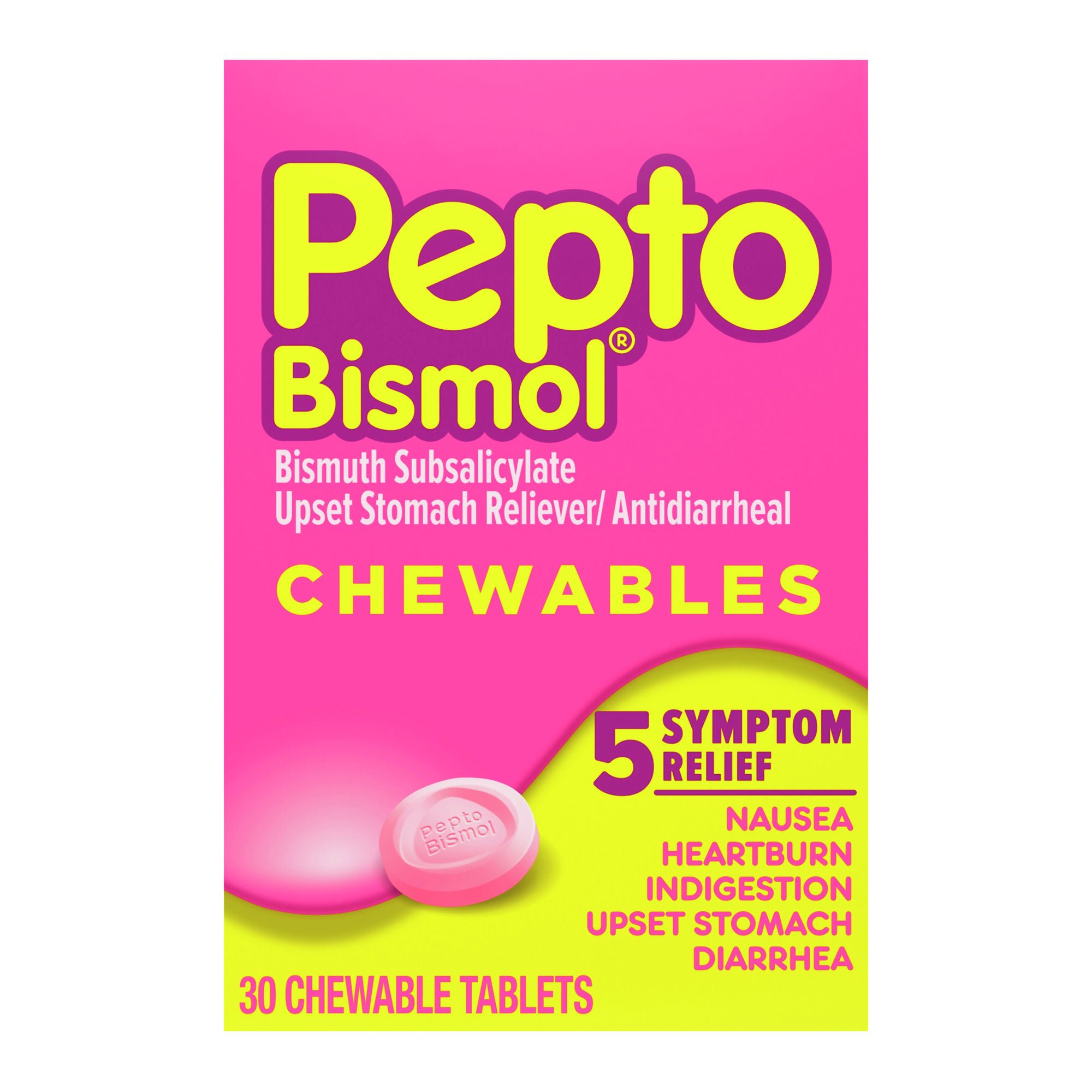 Procter & Gamble - 37000047709 Pepto-Bismol® Bismuth Subsalicylate Chewable Tablets