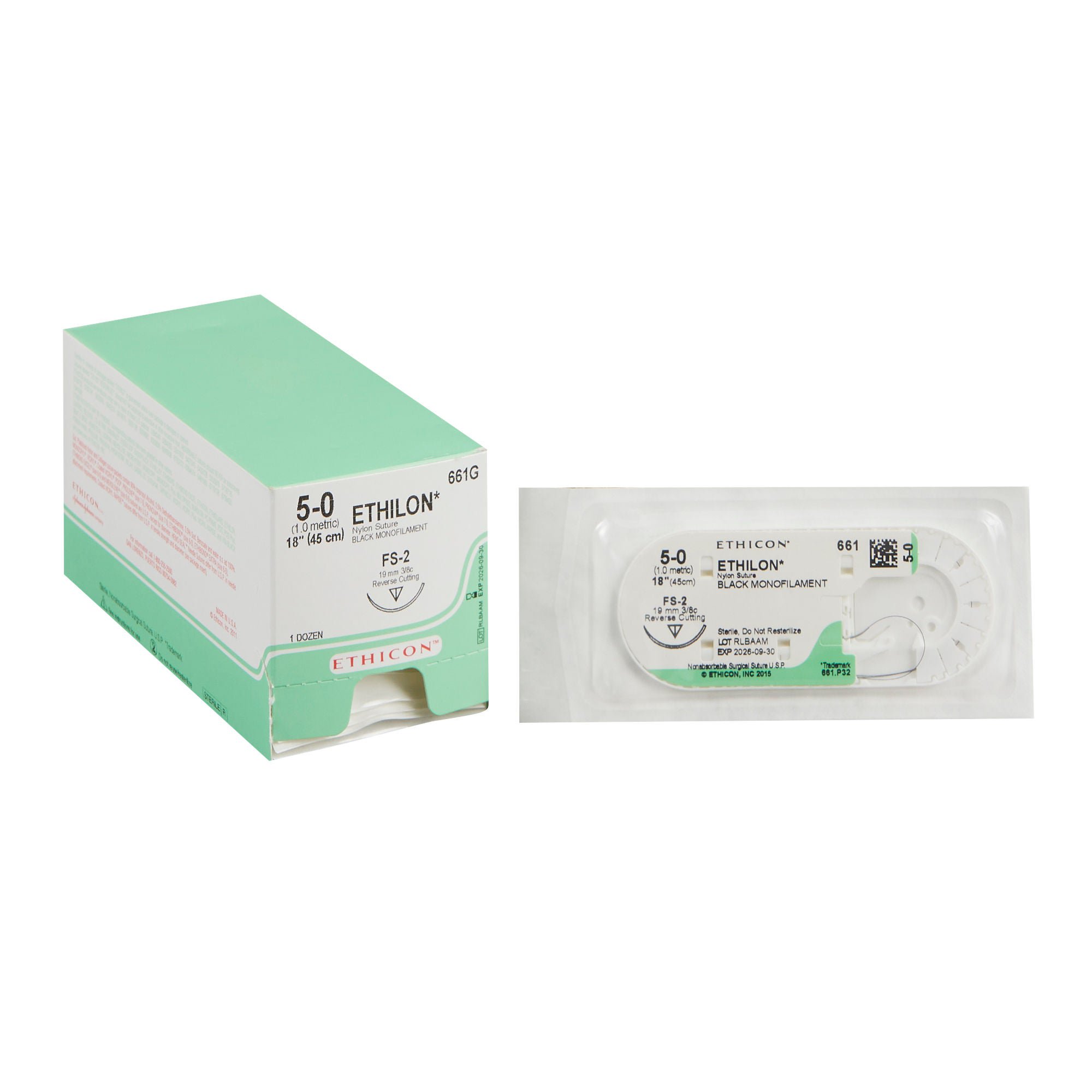 J & J Healthcare Systems - 661G Ethilon™ Suture with Needle