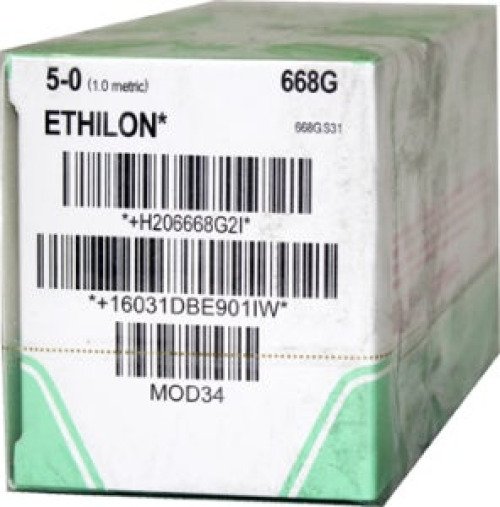 J & J Healthcare Systems - 668G Ethilon™ Suture with Needle