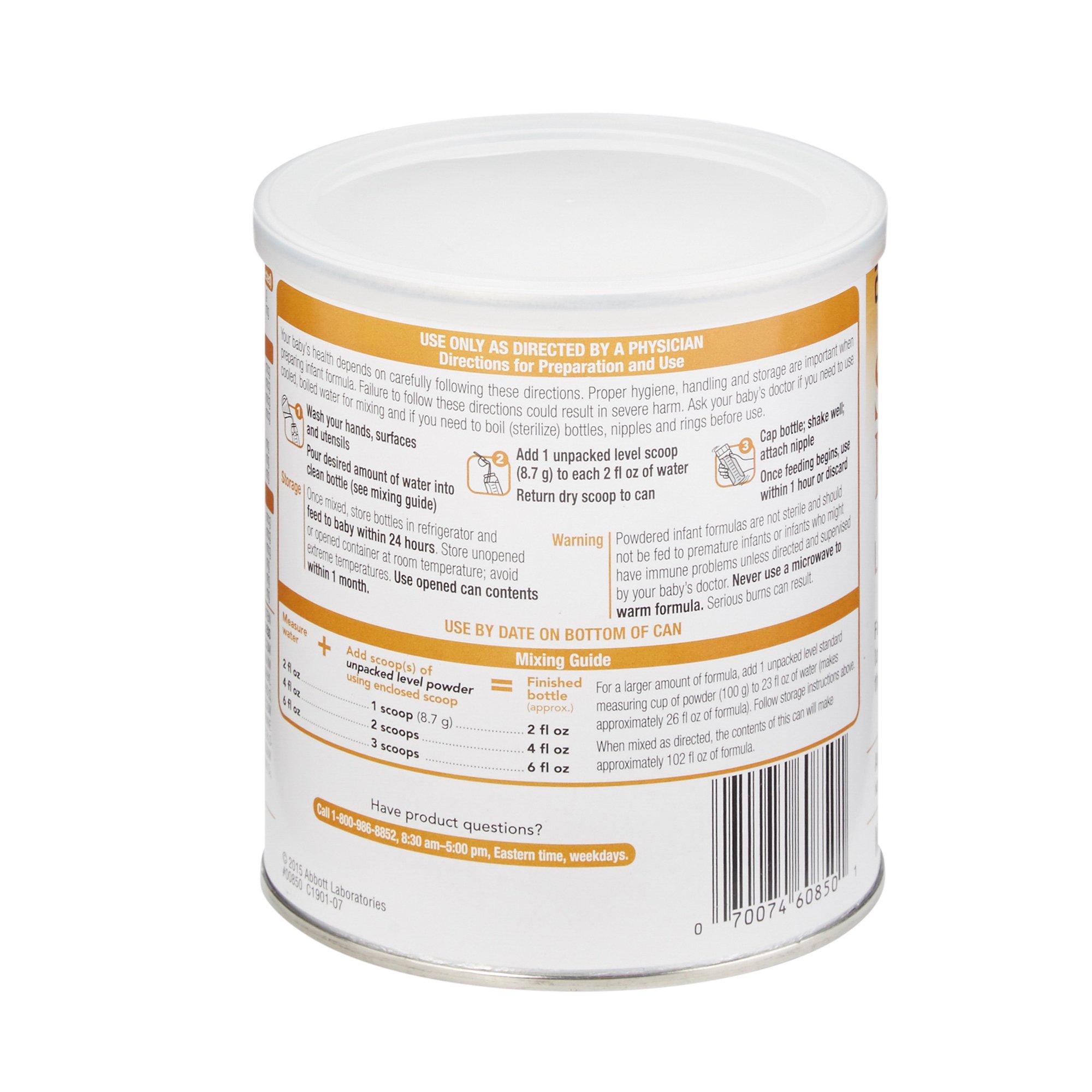 Abbott Nutrition 00850 - Similac® PM 60 / 40 Low Iron Powder Infant Formula, 14.1-ounce can - 1/Each, 6/Case