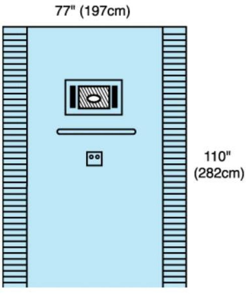 Cardinal - 9562 EENT Drape Ophthalmic Drape 77 W X 110 L Inch Sterile