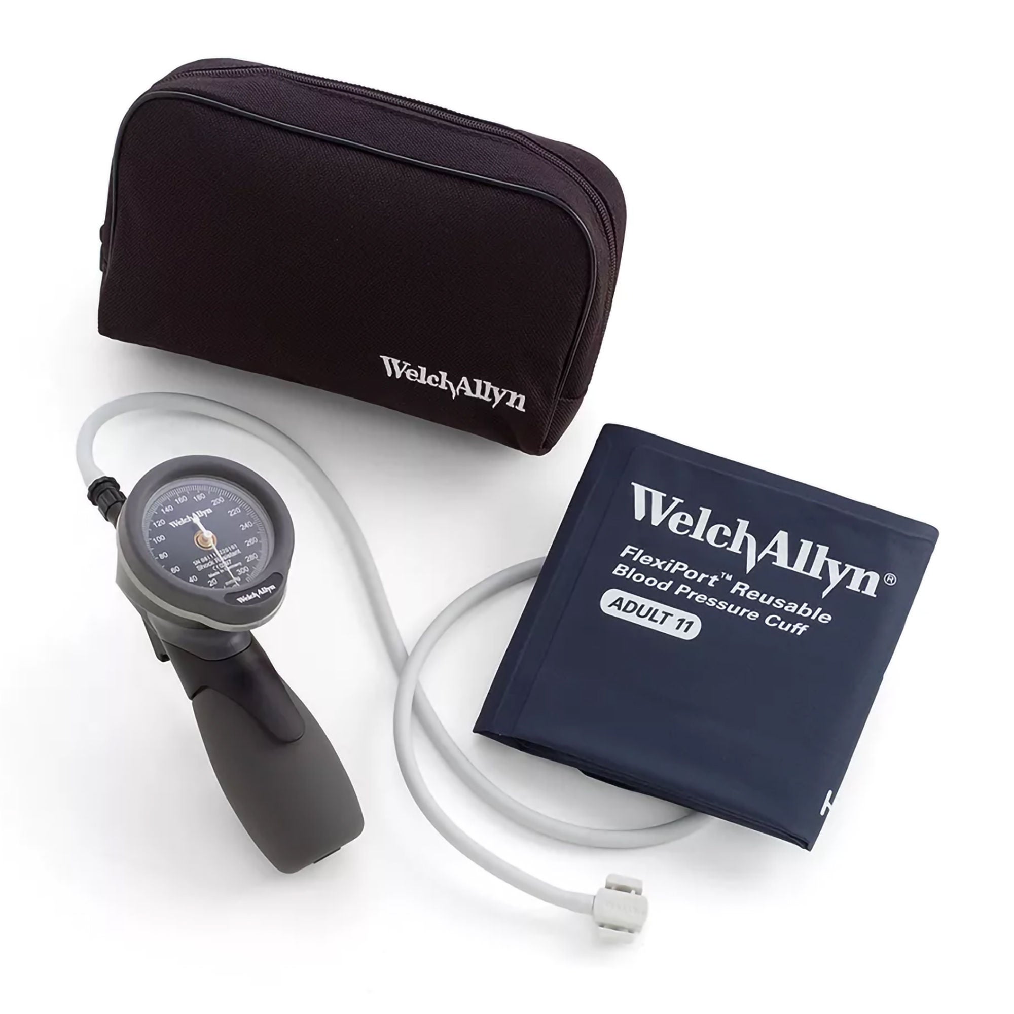 Welch Allyn - 5098-28 Aneroid Sphygmomanometer Unit Ds66 Trigger Aneroid Gold Series Large Adult Cuff Arm Nylon Cuff 32 -43 cm Palm Aneroid