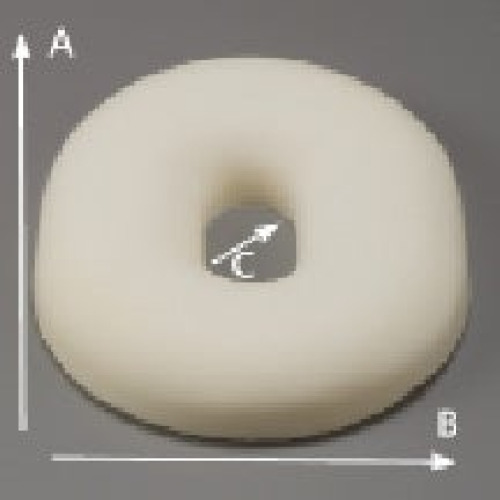 DeRoyal - M10-070 Donut Seat Cushion 14-1/2 W X 12 L X 2-1/2 D Inch Foam