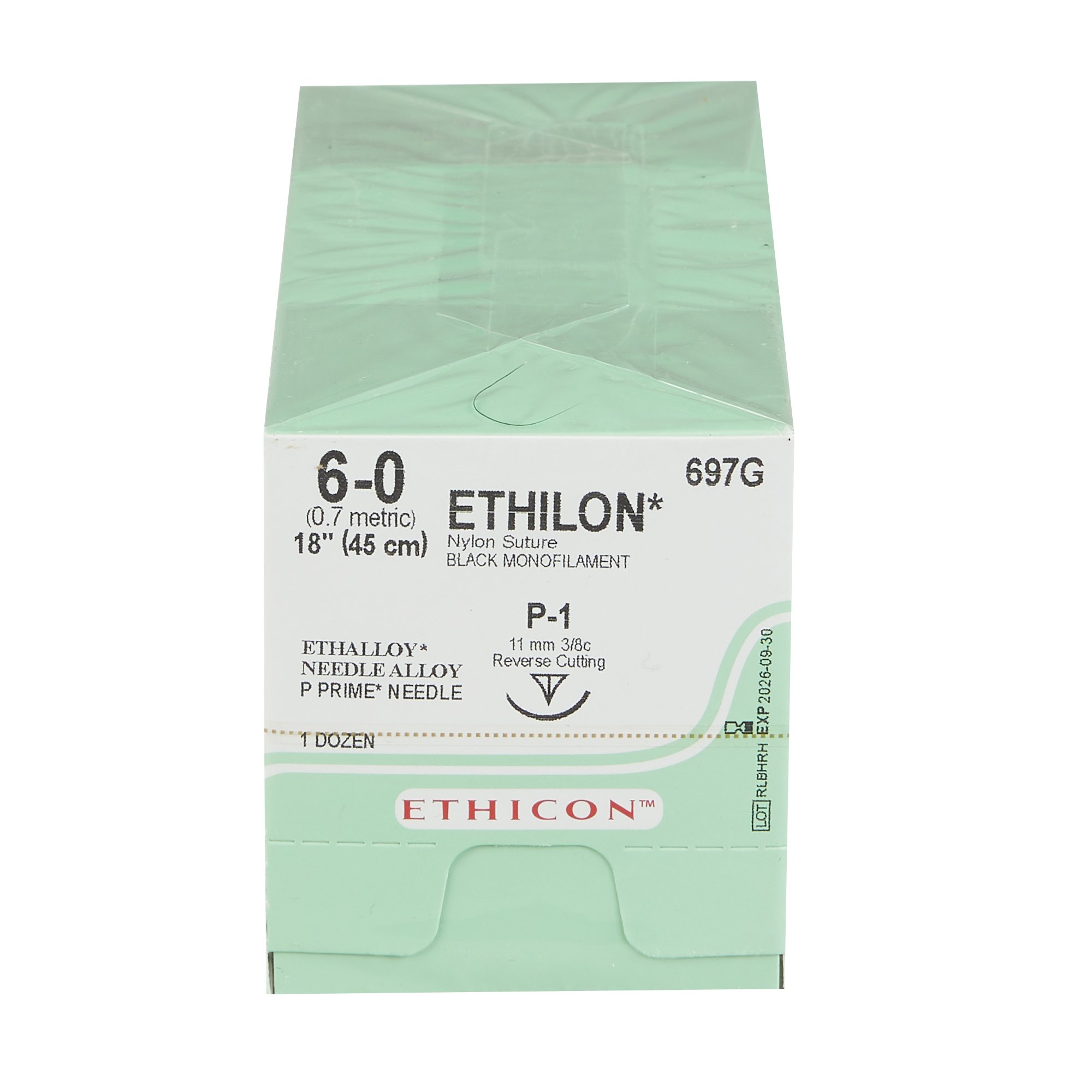 J & J Healthcare Systems 697G - Ethilon™ Suture with Needle - 12/Dozen, 12/Box