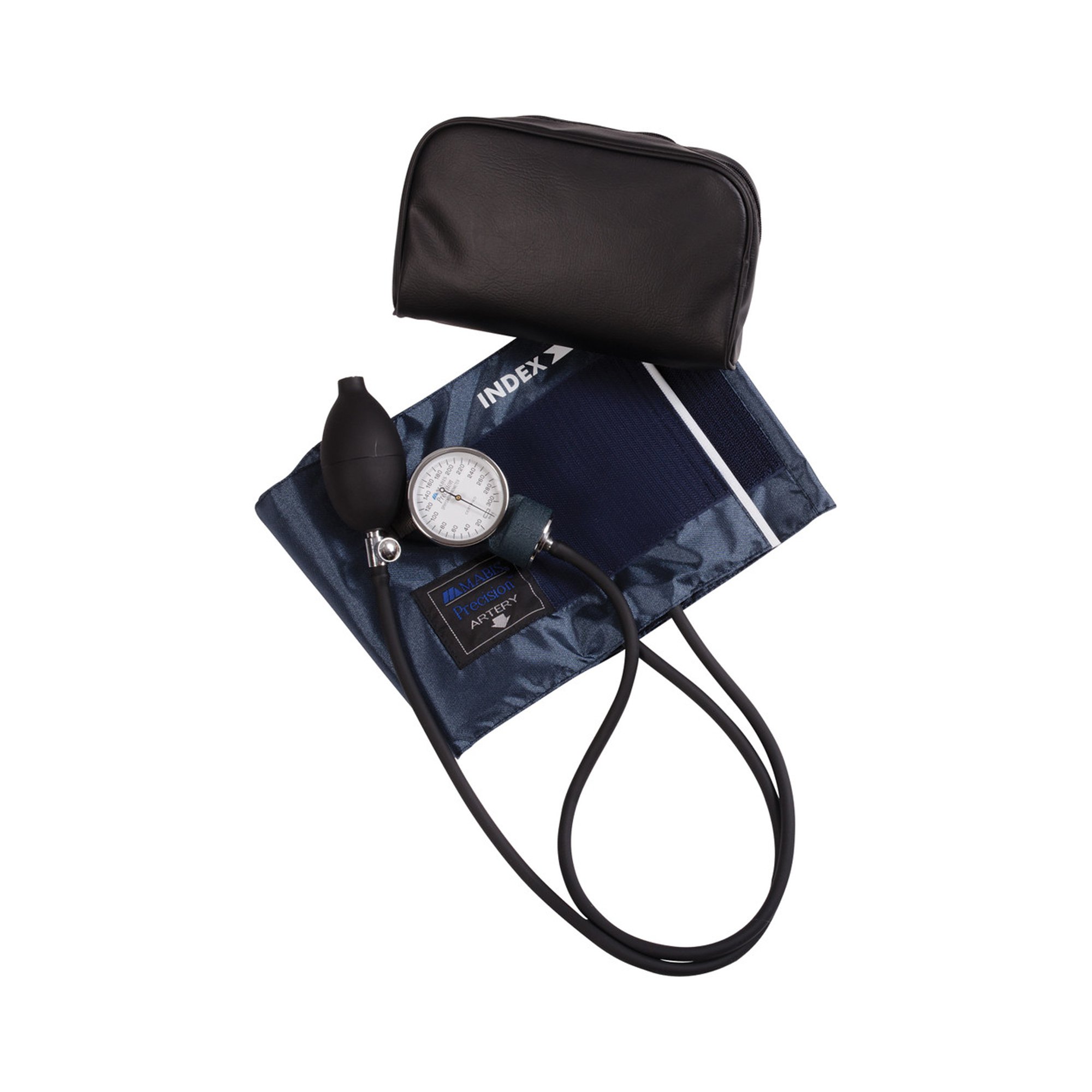 Mabis Healthcare 01-140-016 - Precision™ Aneroid Sphygmomanometer, Blue - 1/Each