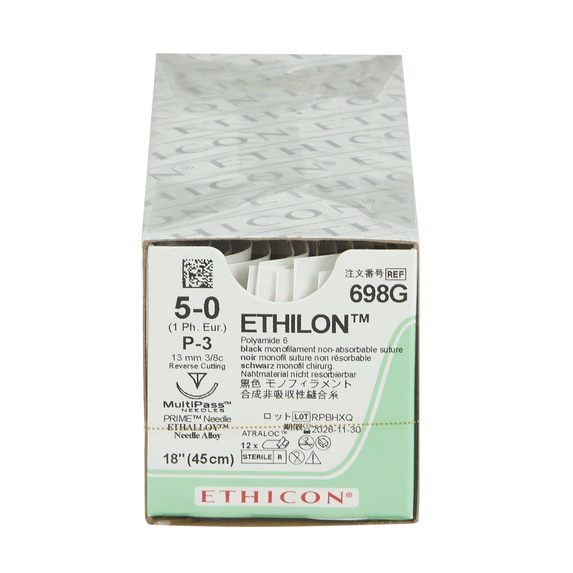 J & J Healthcare Systems - 698G Ethilon™ Suture with Needle