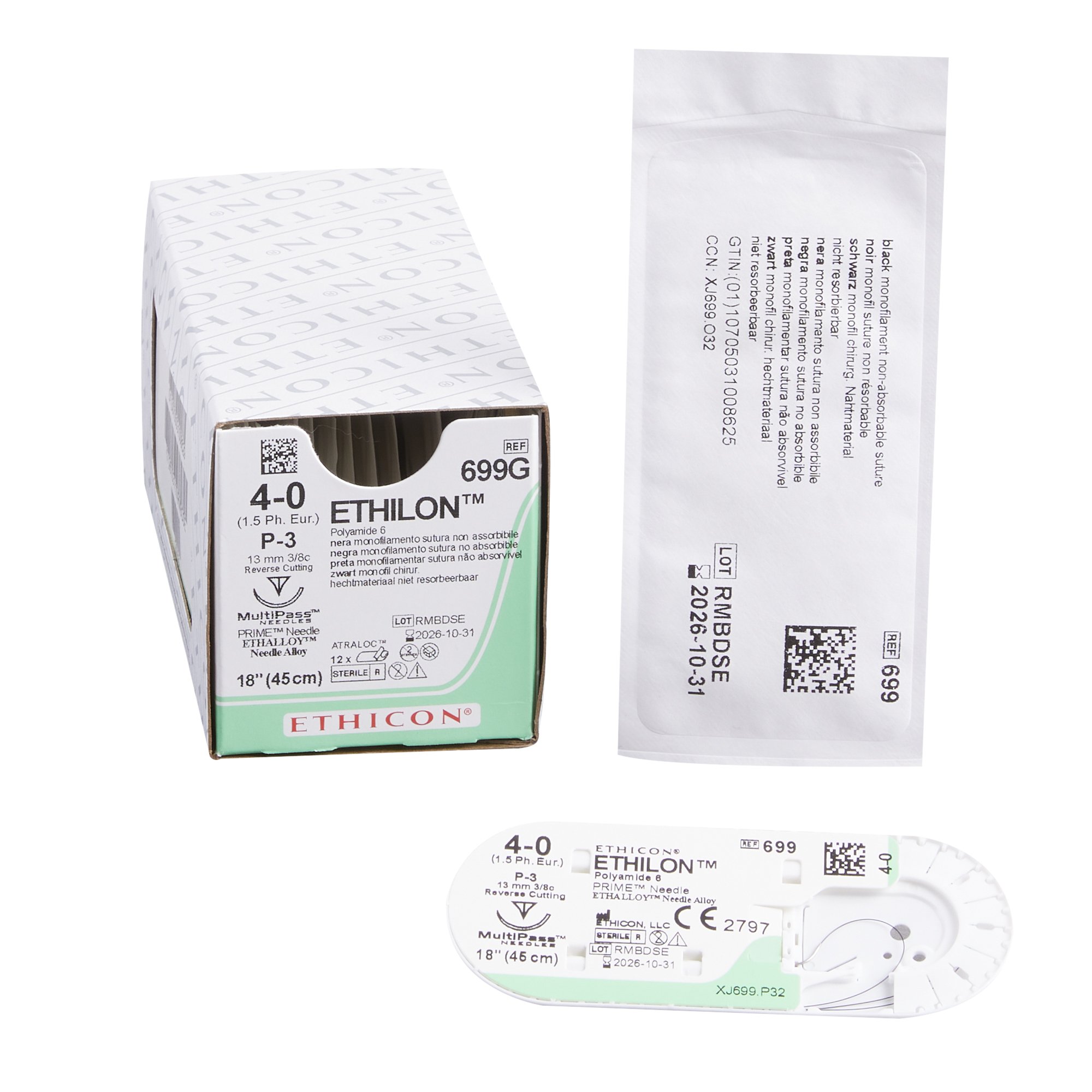 J & J Healthcare Systems - 699G Ethilon™ Suture with Needle