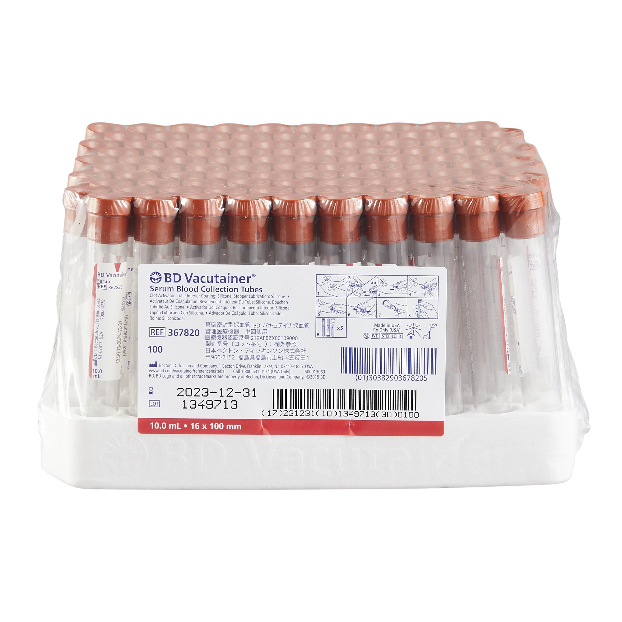 BD - 367820 BD Vacutainer® Plus Venous Blood Collection Tube