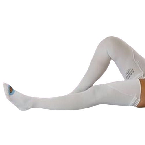 Alba Healthcare - 473-05 Anti-embolism Stocking C.A.R.E.™ Thigh High X-Large / Long White Inspection Toe