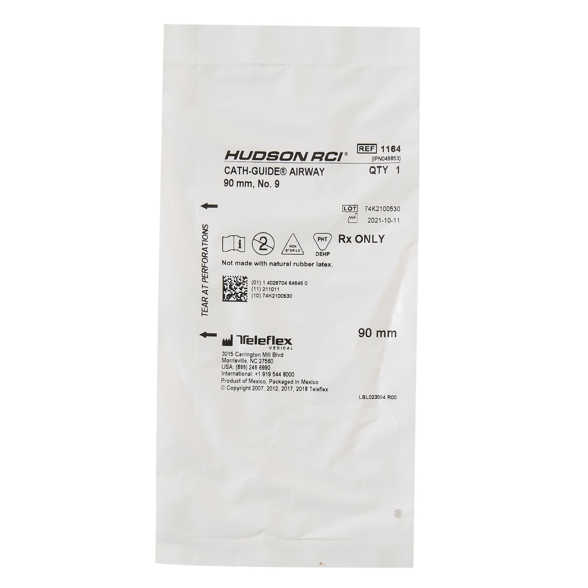 Cath-Guide Guedel Oropharyngeal Airway 1164 by Teleflex