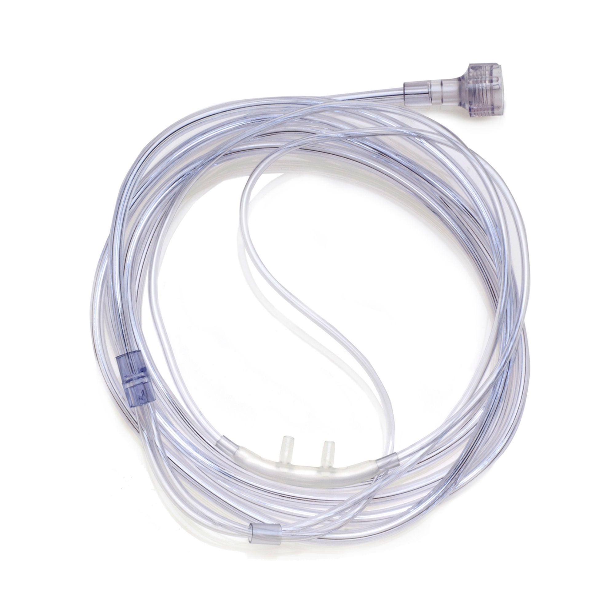 Medline - HUD1822 Nasal Cannula Softech® Adult Straight Prongs 7 Foot Tubing Low Flow Rate