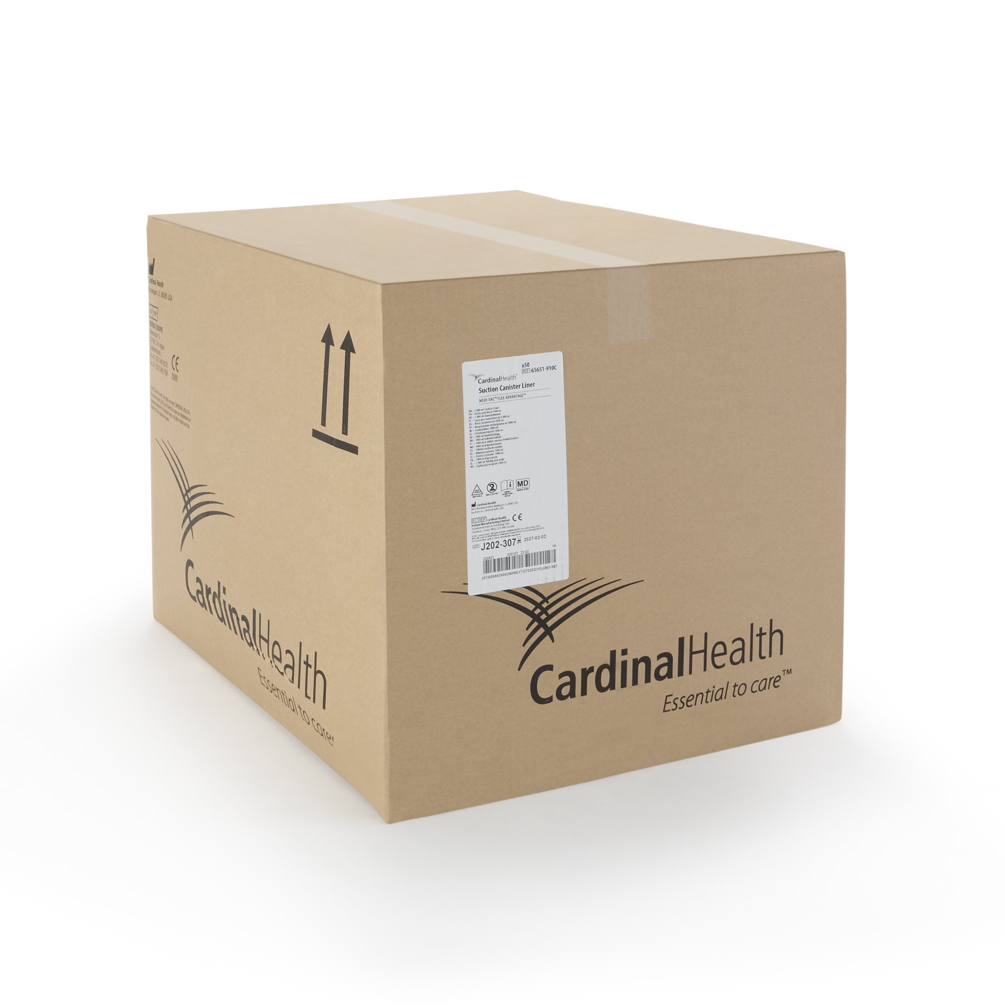 Cardinal 65651-910C - Medi-Vac® Flex Advantage® Suction Canister Liner, 1000 mL - 1/Each, 50/Case