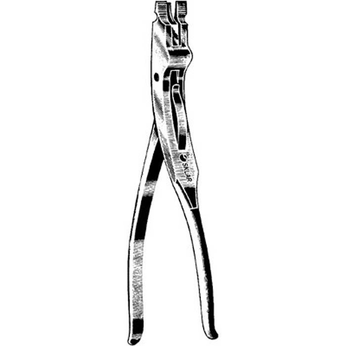 Sklar - 11-1990 Cast Spreader Walton 3 Prong Flat Blades Outside Serrated
