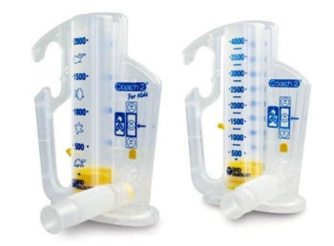 ICU Medical FKA Smiths Medical - 22-4000 Volumetric Incentive Spirometer Coach 2® Adult 4000 mL One Way Valve