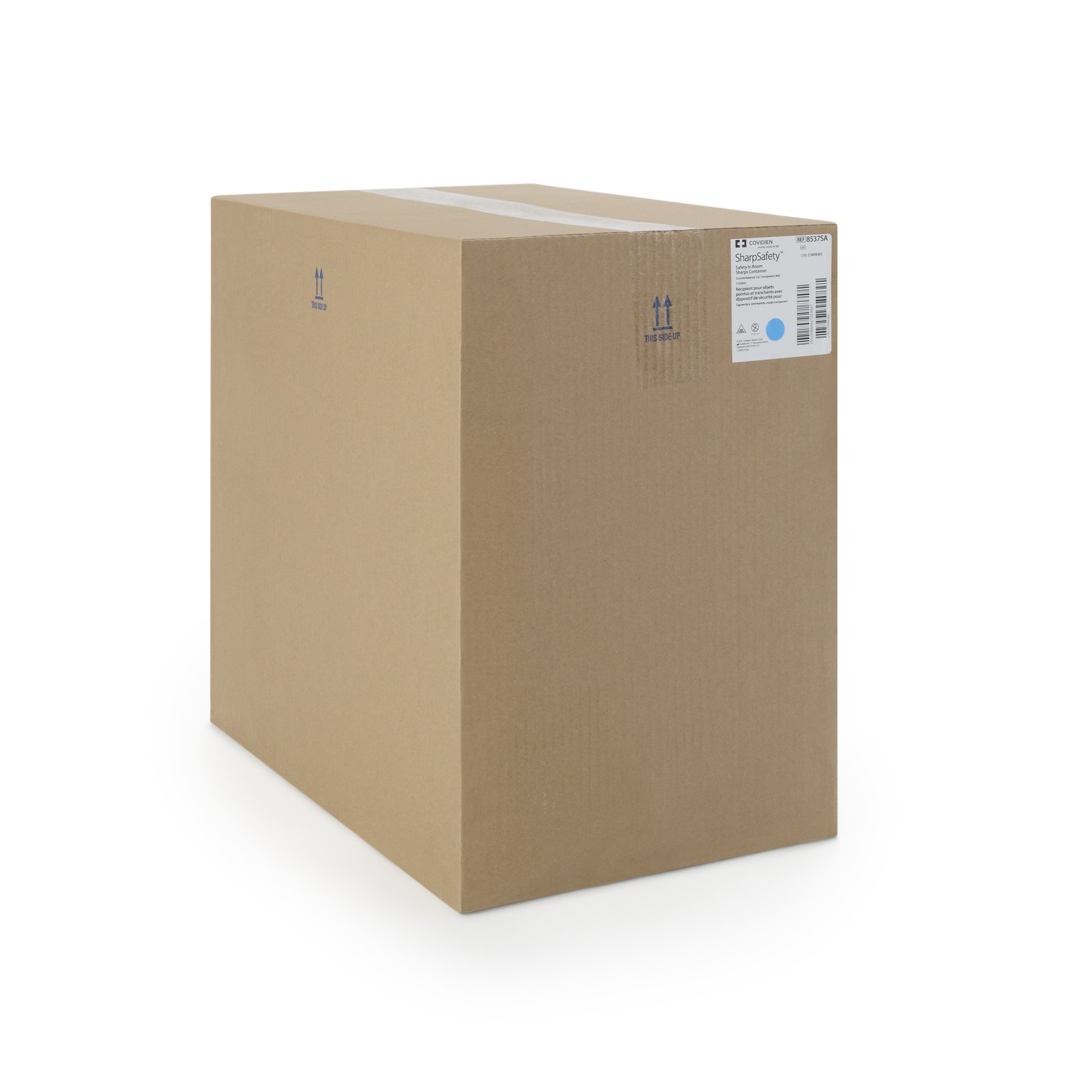 Cardinal 8537SA - SharpStar™ In-Room™ Multi-purpose Sharps Container, 3 Gallon, 16½ x 13¾ x 6 Inch - 1/Each, 10/Case