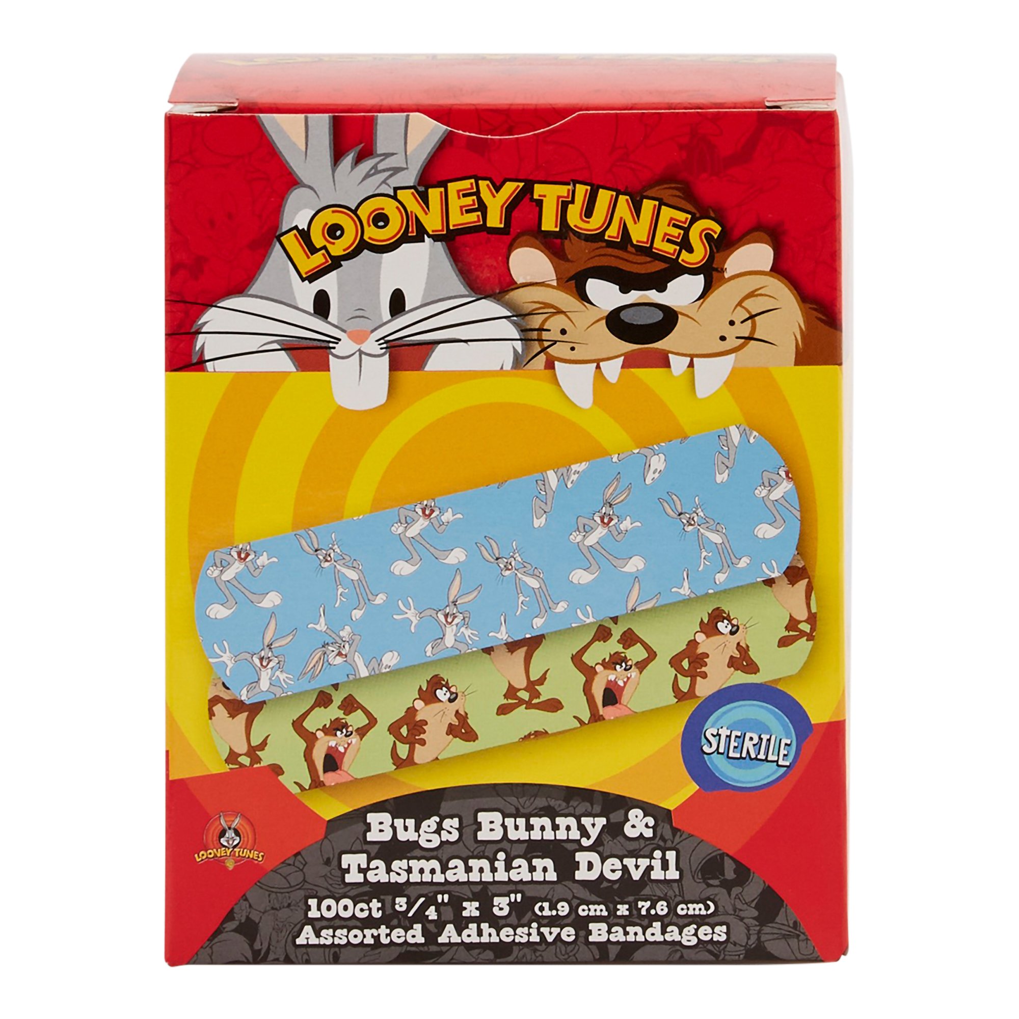 Dukal 1073737 - Looney Tunes™ Stat Strip® Adhesive Strip, ¾ x 3 Inch - 100/Box, 1200/Case