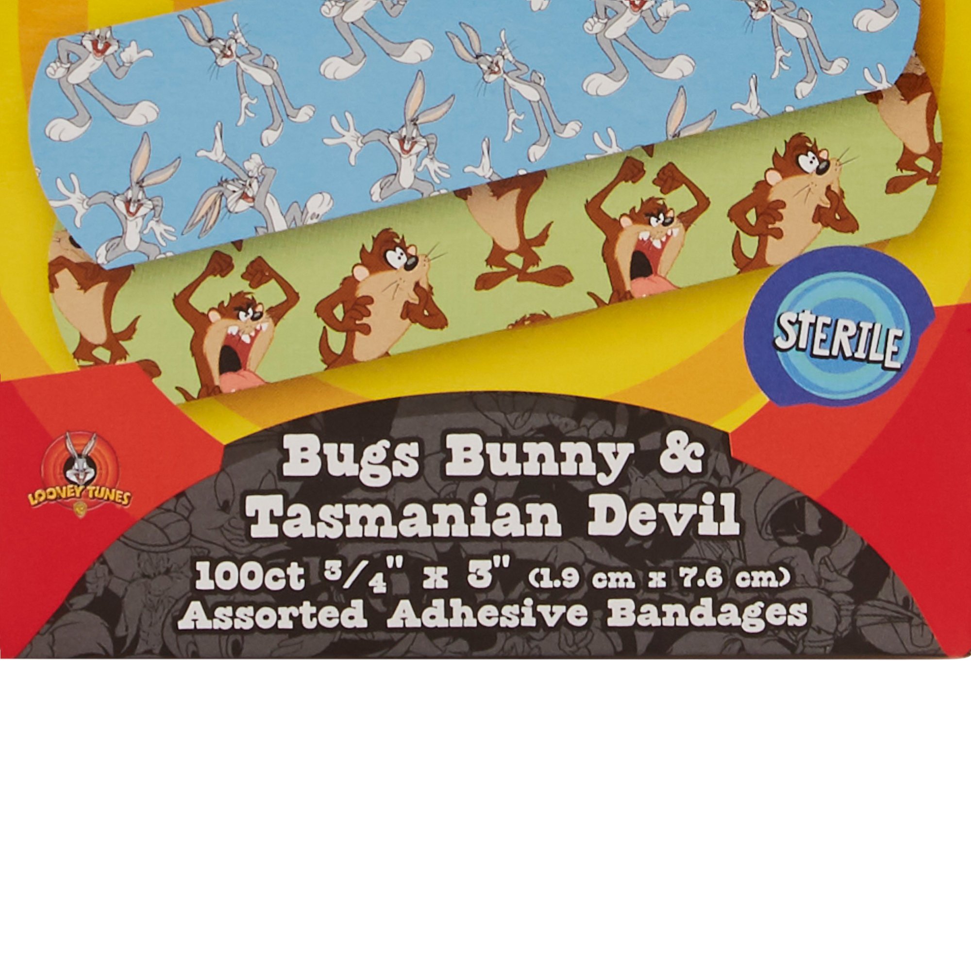 Dukal 1073737 - Looney Tunes™ Stat Strip® Adhesive Strip, ¾ x 3 Inch - 100/Box, 1200/Case