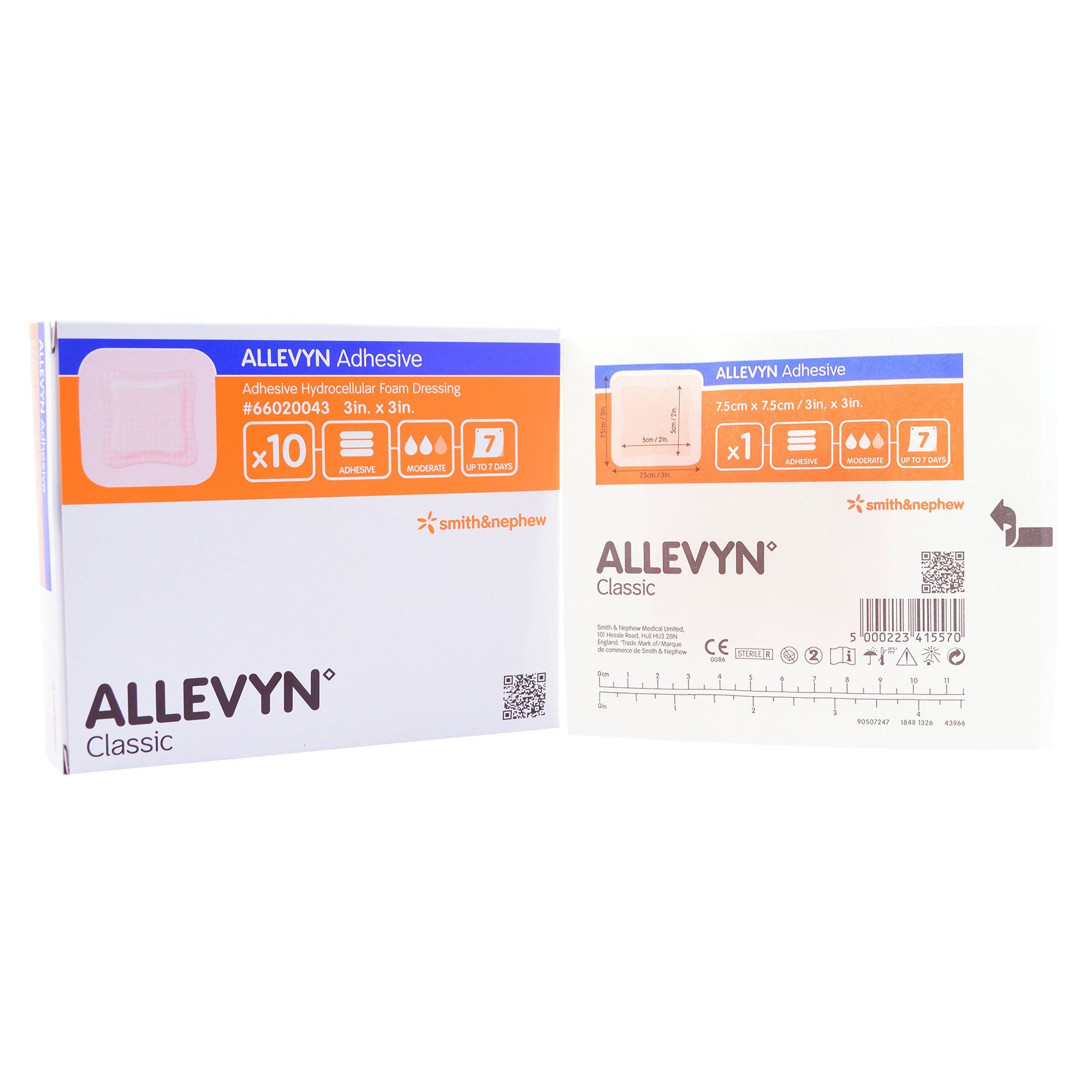 Smith & Nephew - 66020043 Allevyn Adhesive with Border Foam Dressing