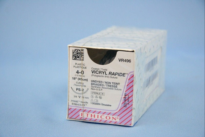 J & J Healthcare Systems - VR496 Coated Vicryl™ Rapide Suture with Needle