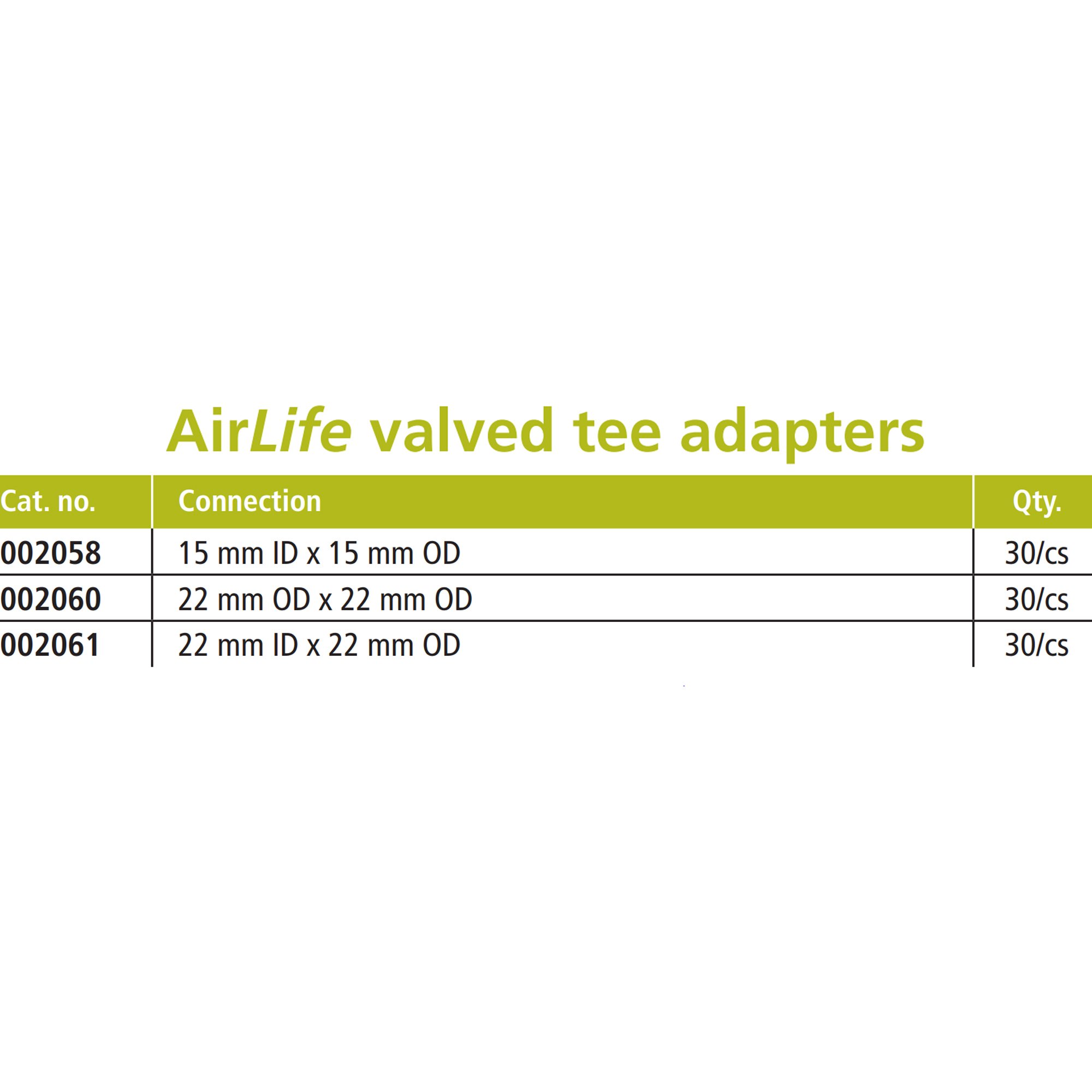 Sun Med - 002061 AirLife® Tee Adapter
