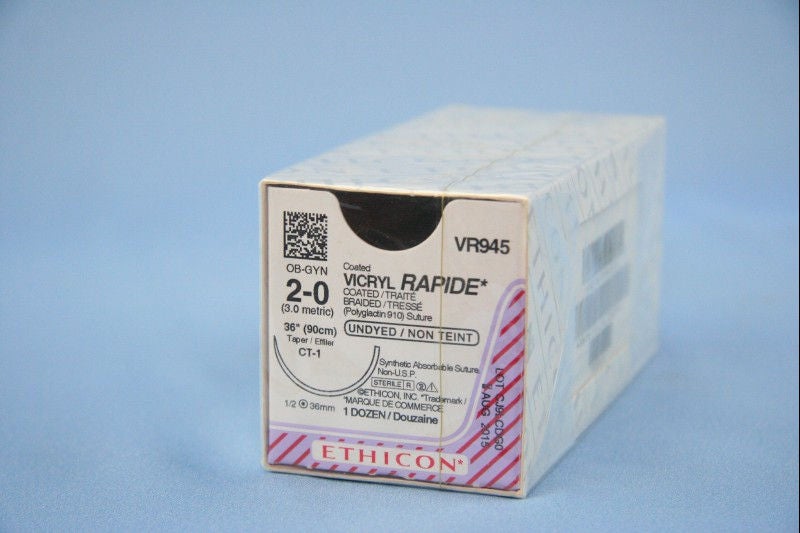 J & J Healthcare Systems - VR945 Coated Vicryl™ Rapide Suture with Needle