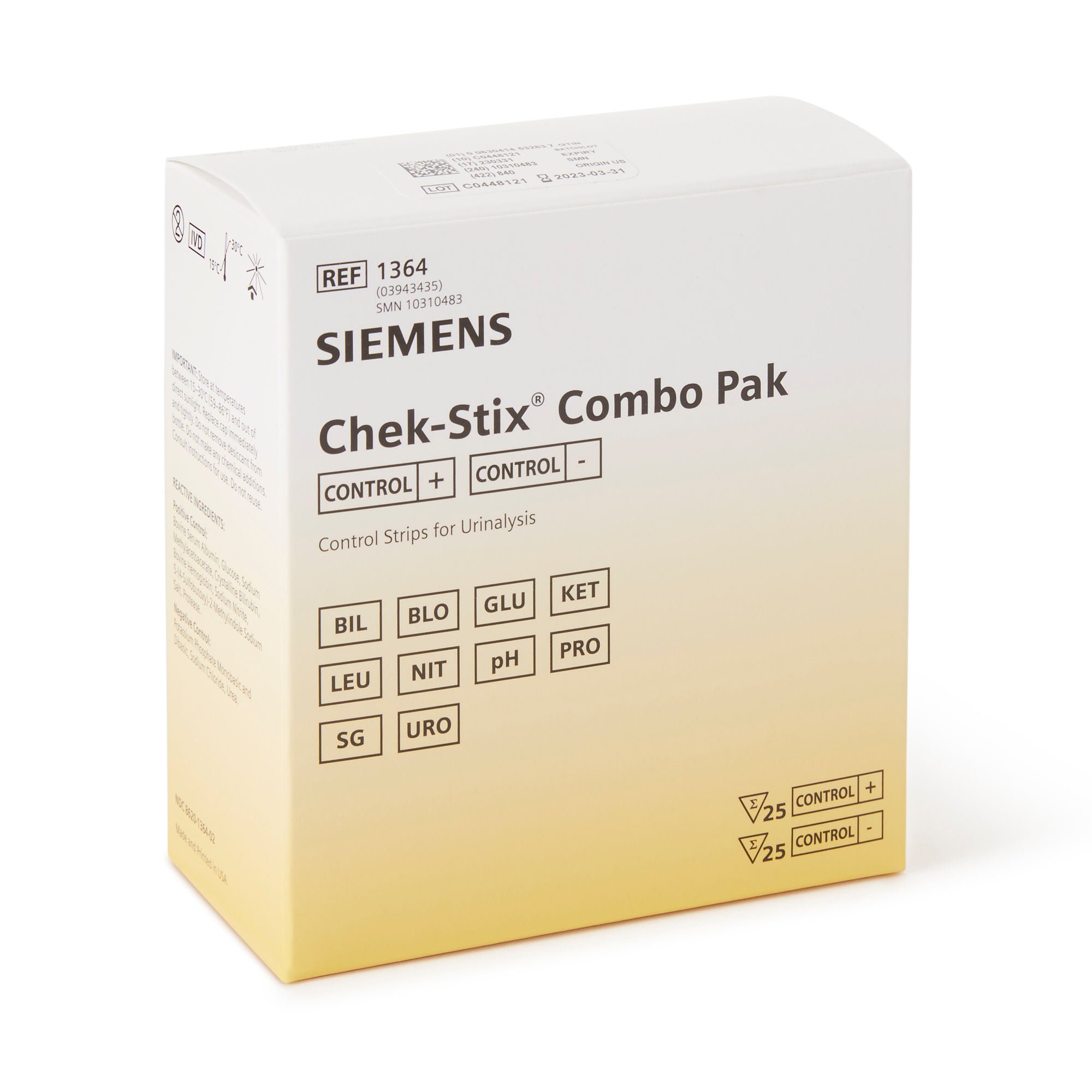 Siemens - 10310483 Chek-Stix™ Control Set for Siemens Reagent Strips and Tablets for Urinalysis