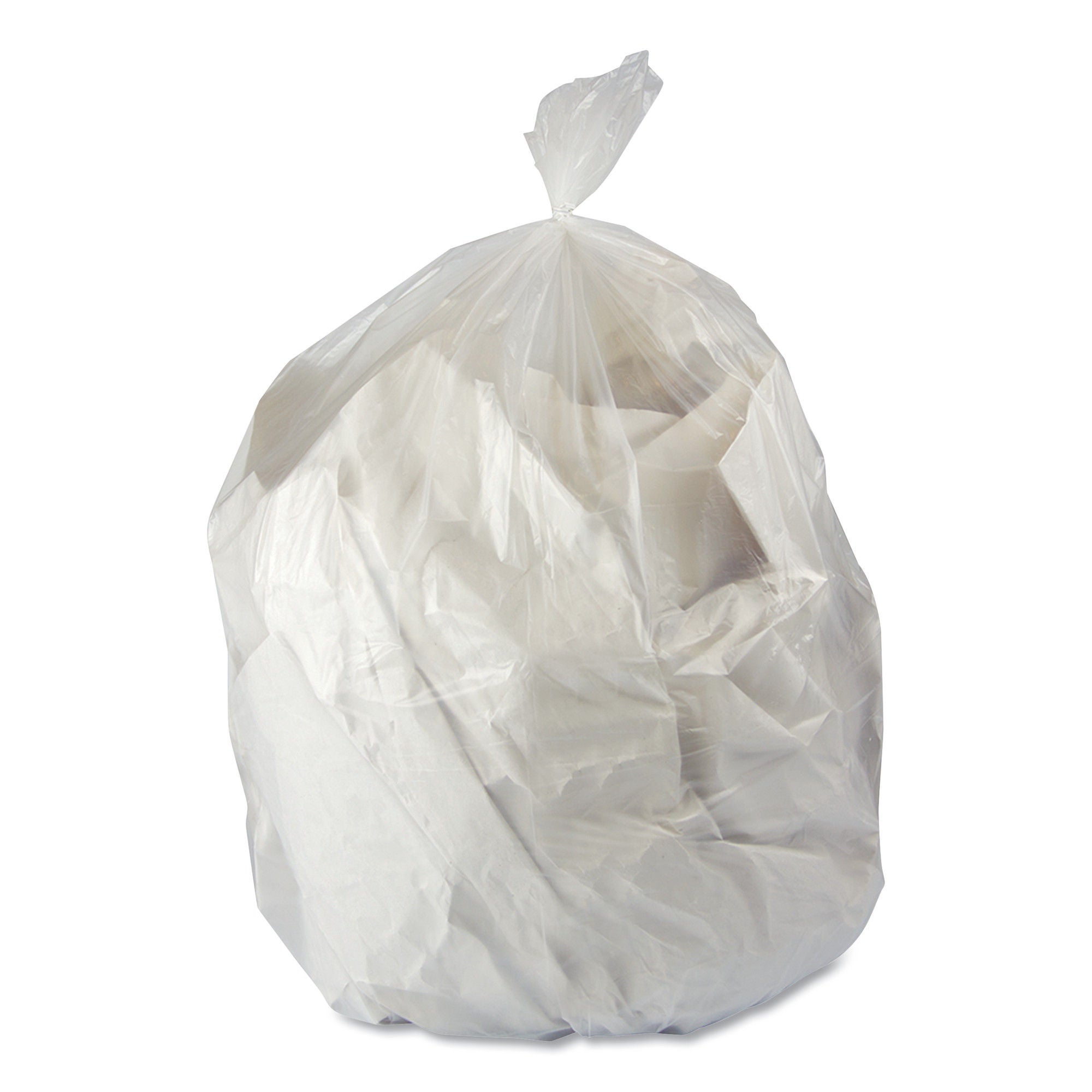 Essendant Co-United Stationers - HERH4021RC Trash Bag Heritage™ 7 gal. 0.35 mil 20 X 21 Inch Clear Industrial Strength Star Seal Bottom Flat Pack