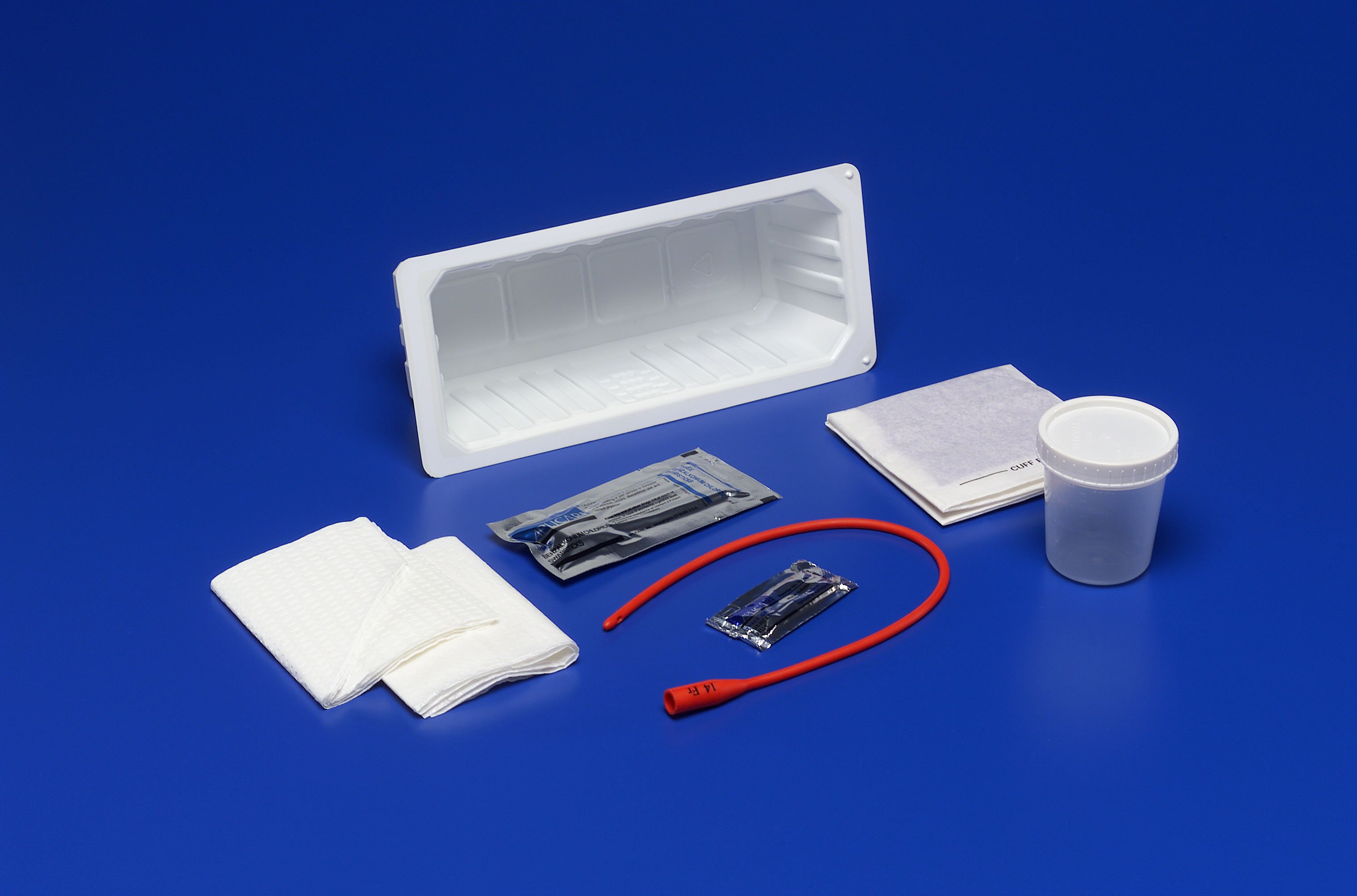 Cardinal 75005 - Dover™ Intermittent Catheter Tray, Red Rubber - 1/Each, 20/Case