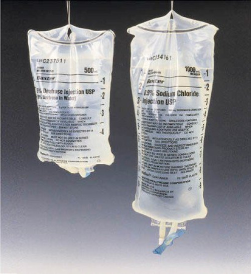 Baxter 2B2322Q - Lactated Ringer's Solution IV Solution 250 mL - 36/Case