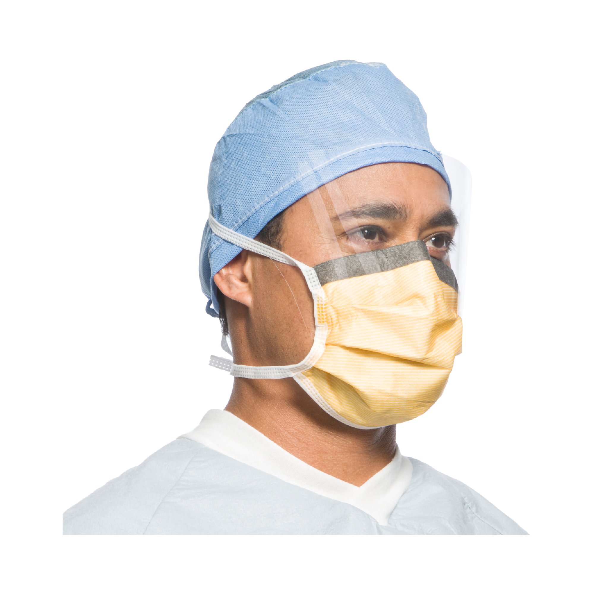 O&M Halyard Inc - 48247 FluidShield® Surgical Mask with Eye Shield