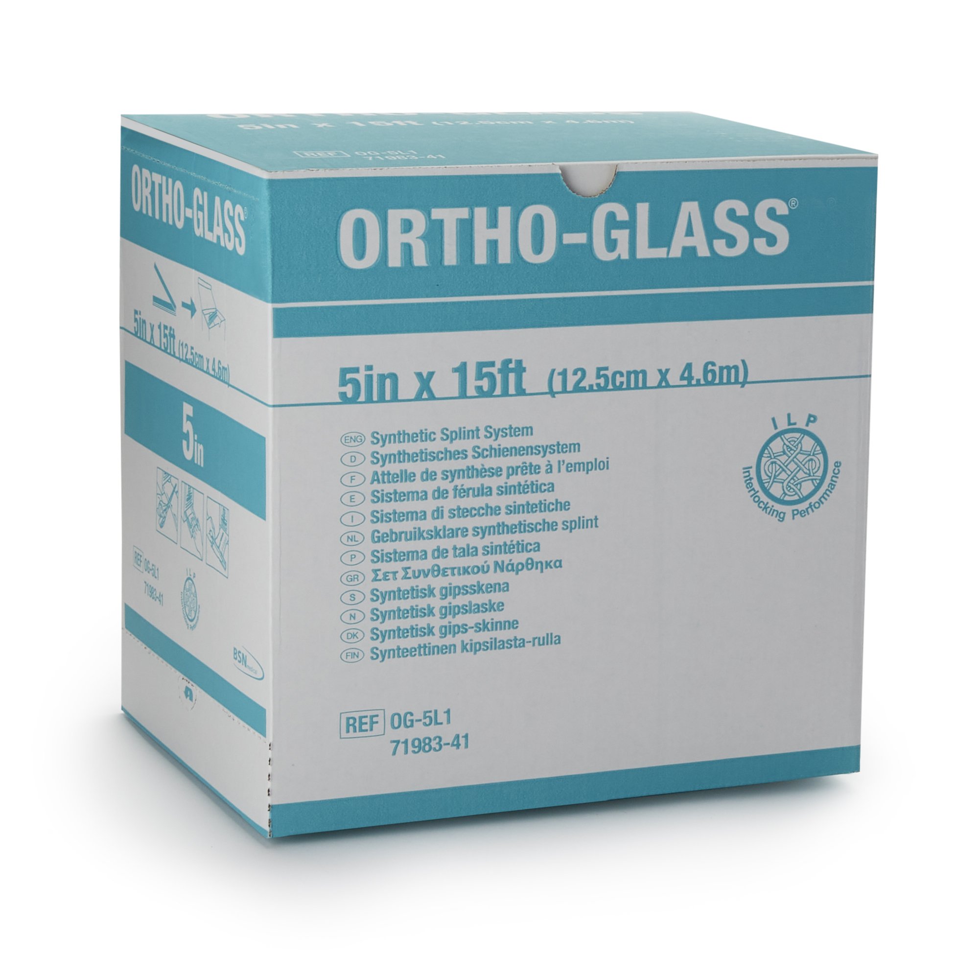 BSN Medical OG-5L2 - Ortho-Glass® Splint Roll, White, 5 Inch x 5 Yard - 1/Each, 2/Case